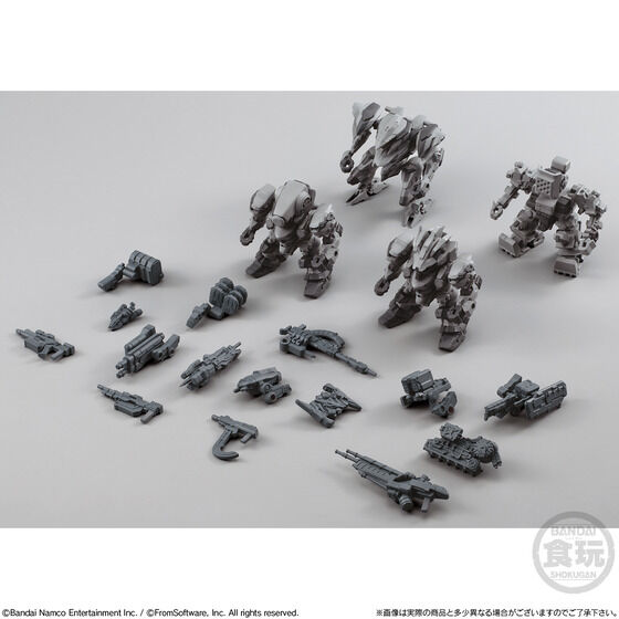 (預訂訂金 $100) (總價 $382) (魂限) Bandai ARMORED CORE VI FIRES OF RUBICON Assemble Collection Vol.01 Default color set 食玩 (行版) 