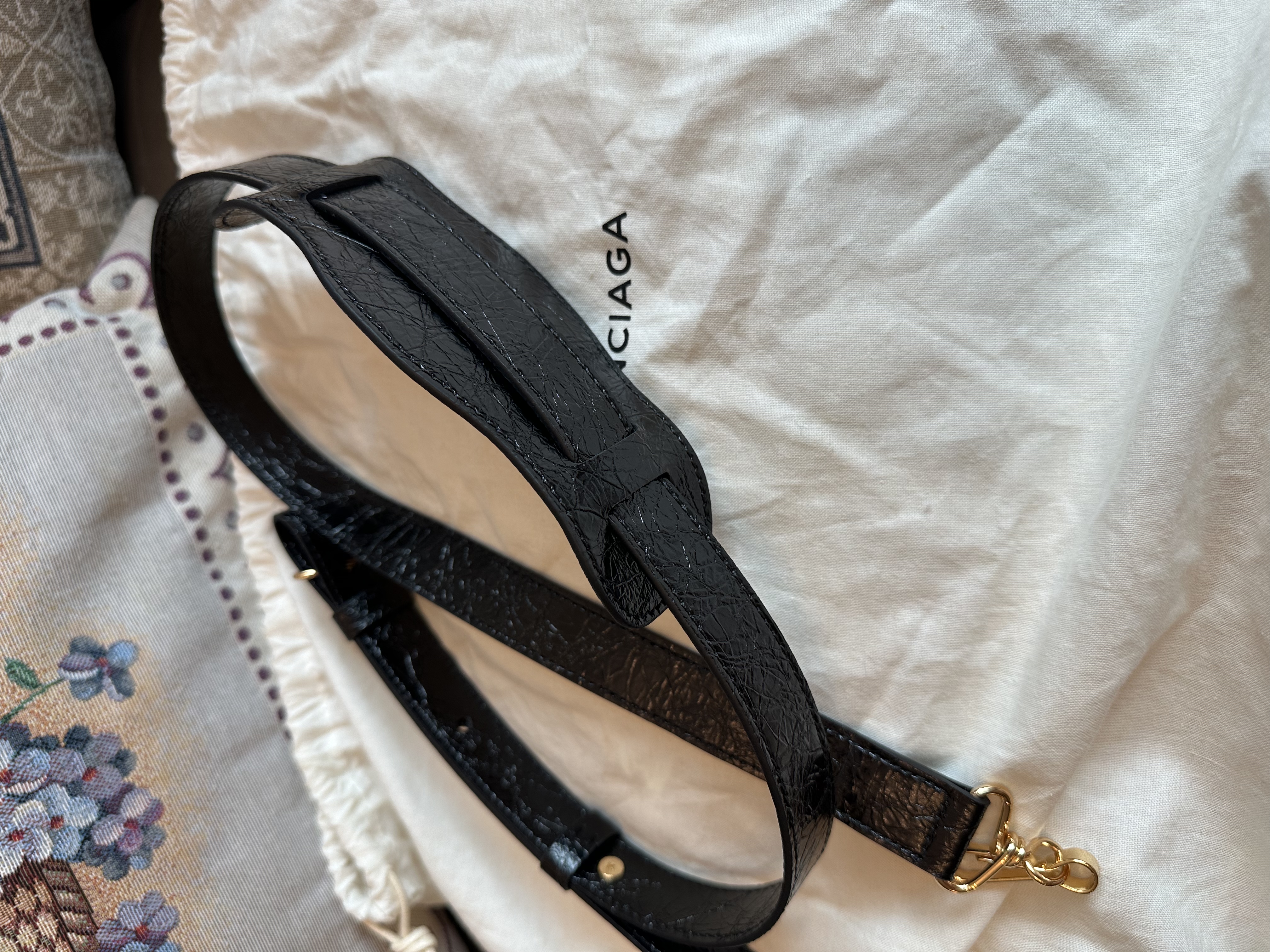 balenciaga dark grey city ghw 