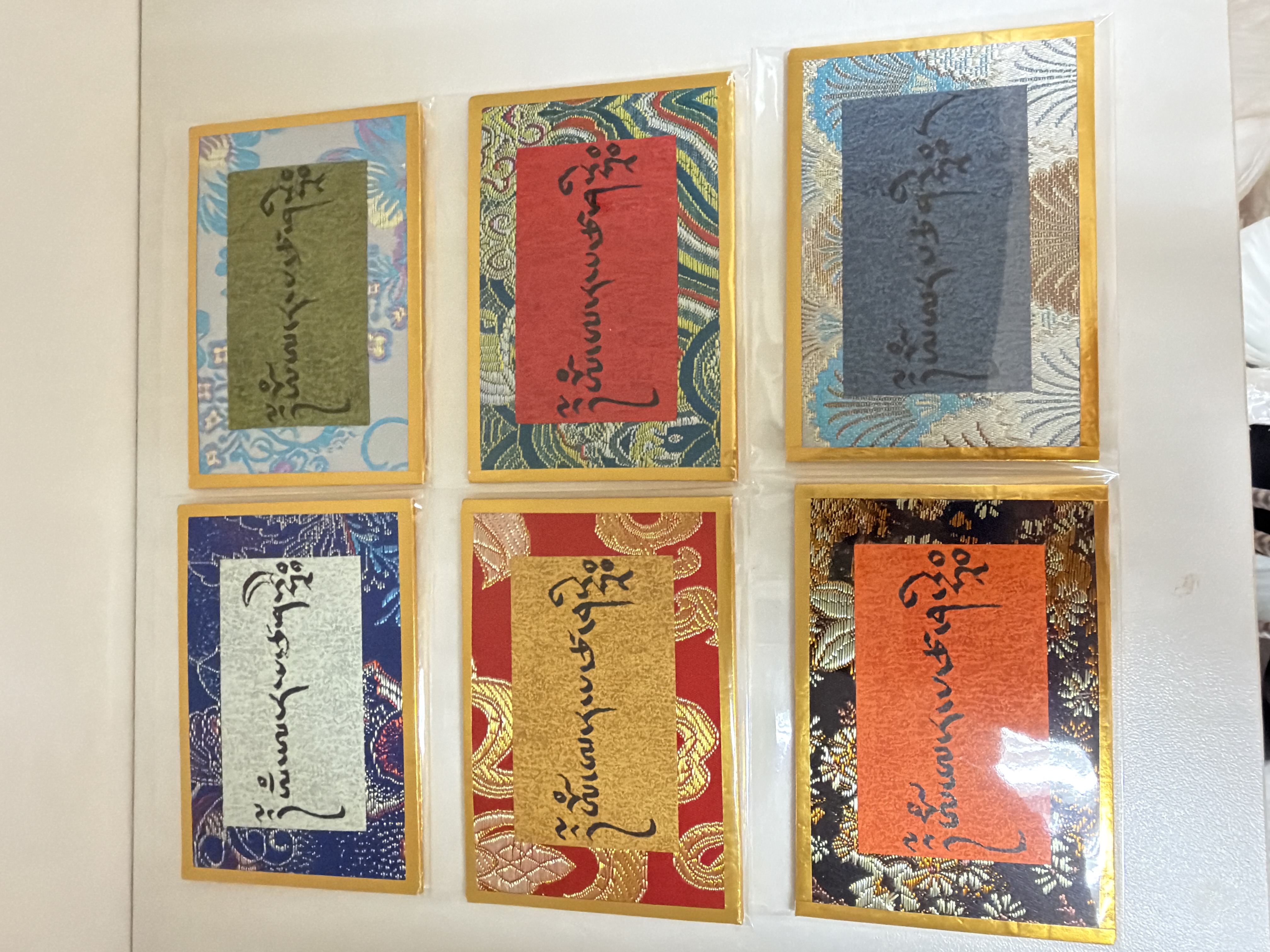 義賣品：迷你文殊喇嘛親筆咭（8.5cm*5.9cm）隨機顏色發貨