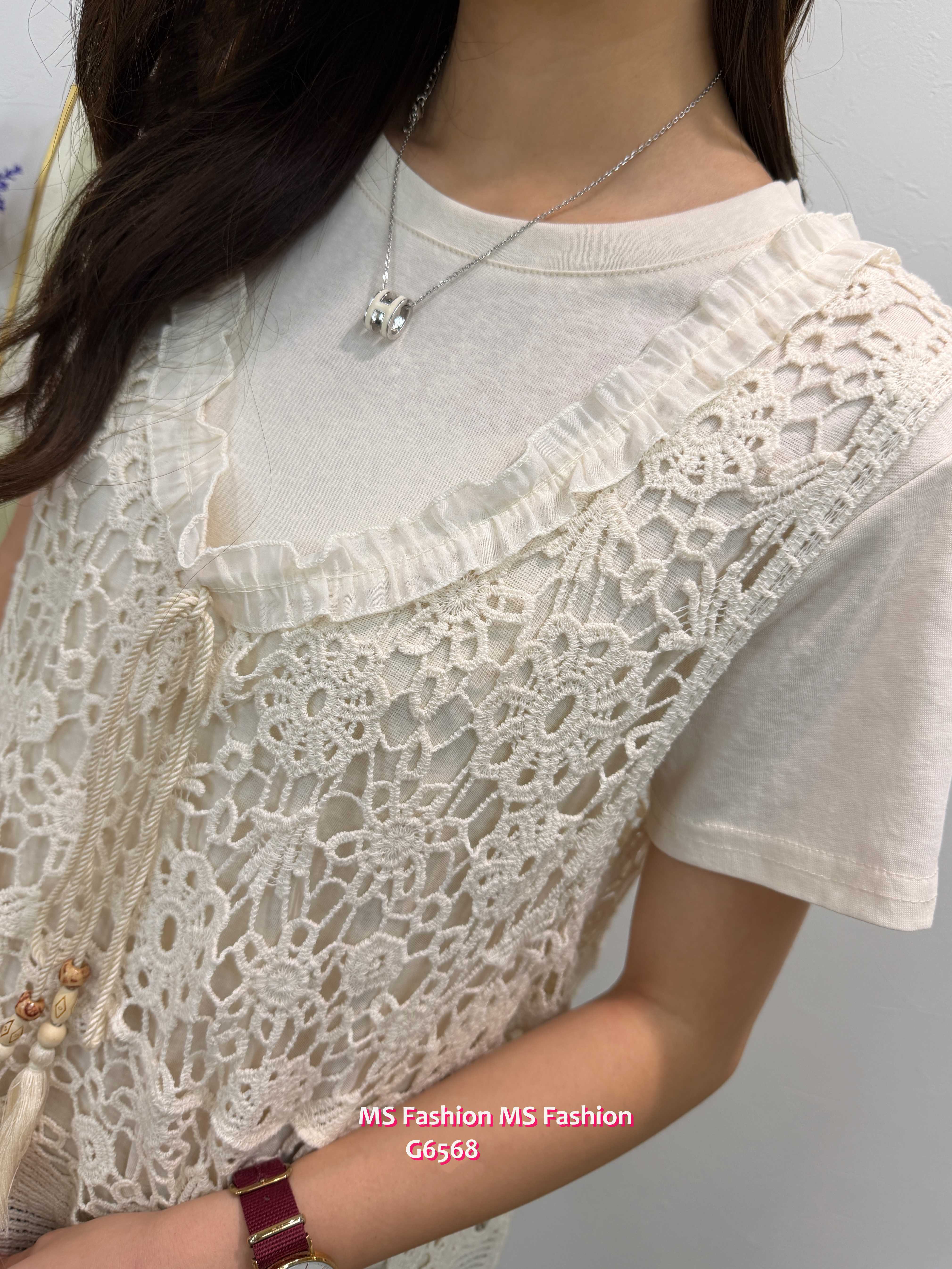 G6568 通花背心Top Set