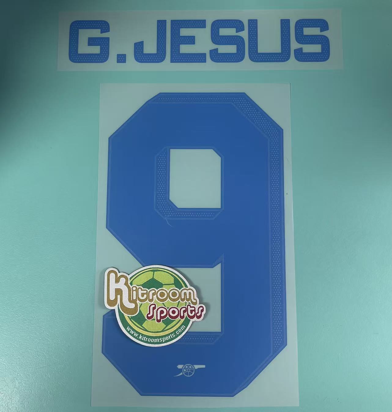 2023-24 Arsenal Away UCL Nameset #9 G.JESUE