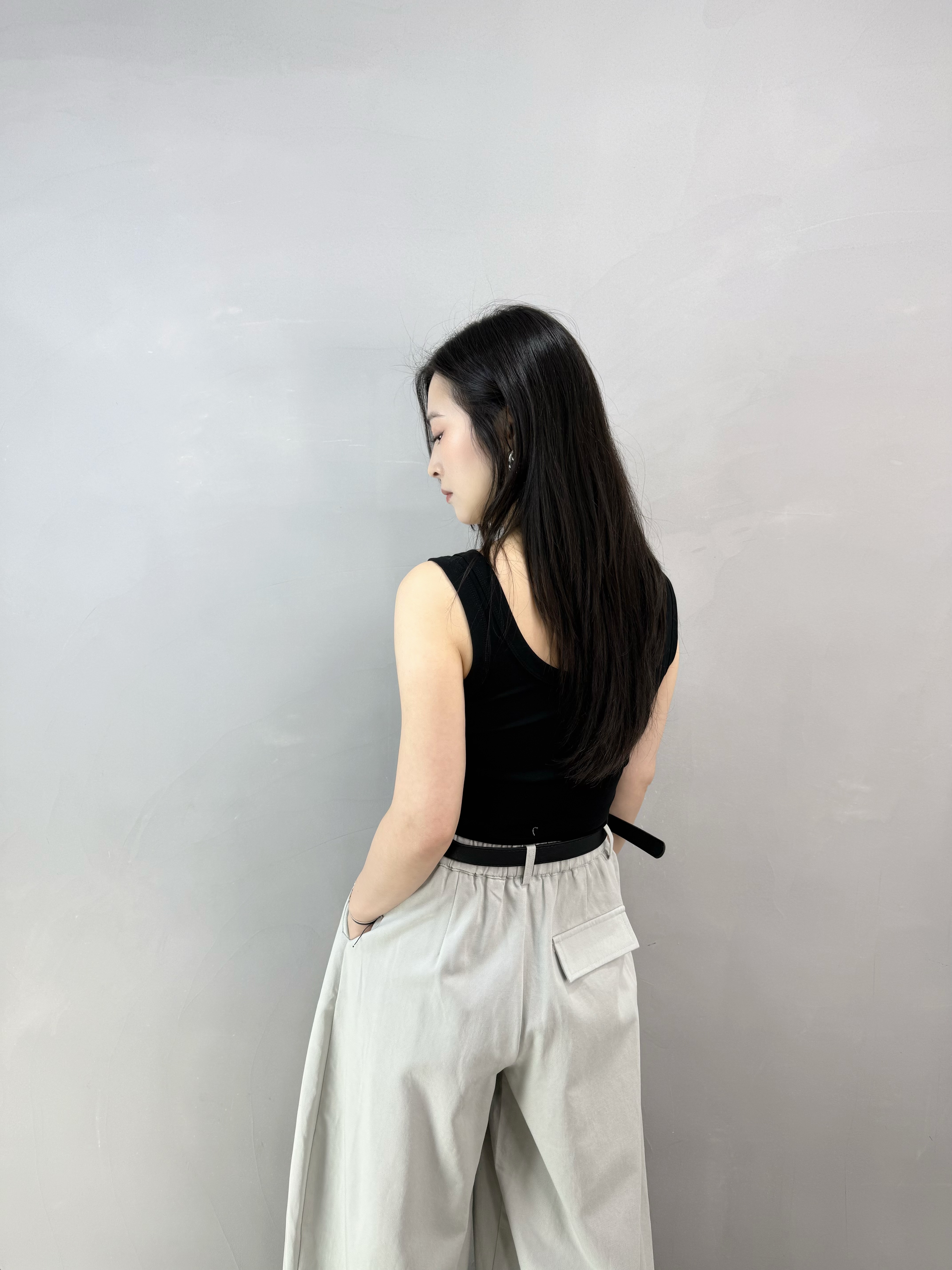 I66 棉質背心中長Bra Top