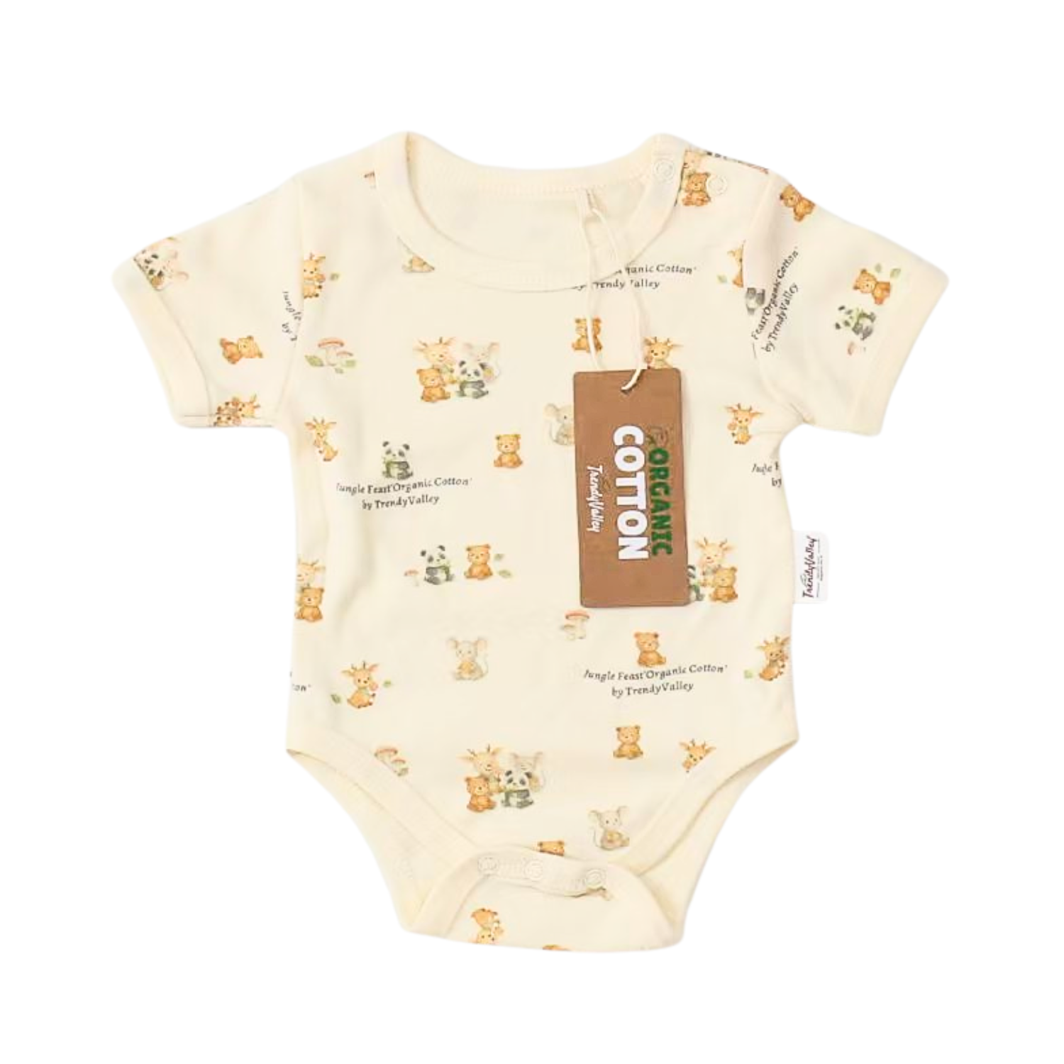 Trendyvalley Organic Cotton Short Sleeve Romper (FEASTIVAL SERIES)