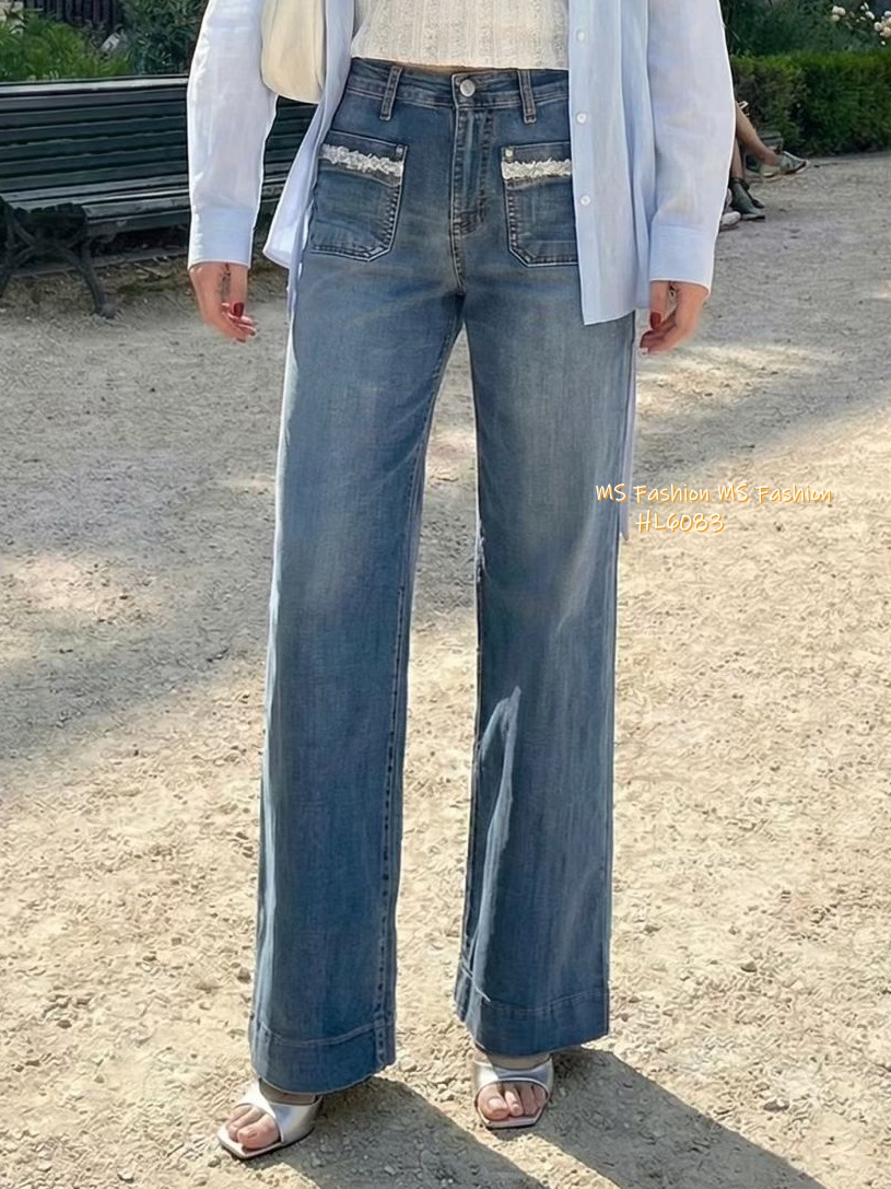 HL6083 韓國🌼Howluk前兩袋裝飾闊筒牛