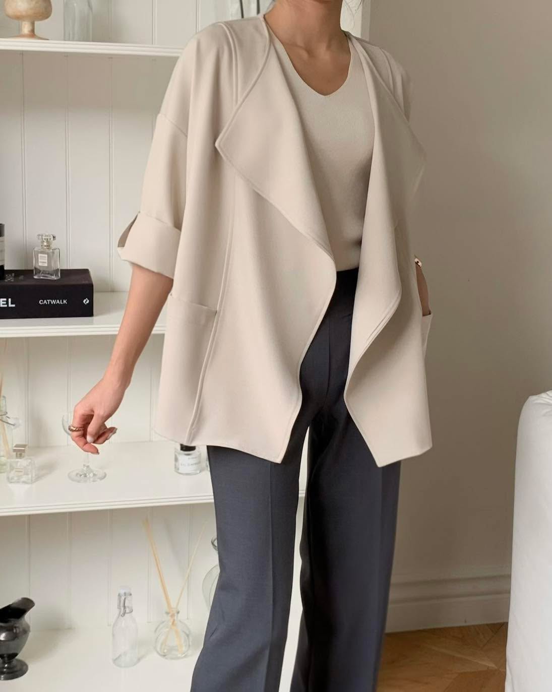 超高質得雪紡西裝褸