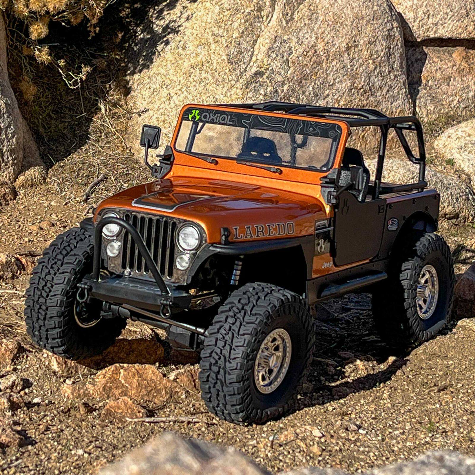 全新 AXIAL 1/10 SCX10 III Jeep CJ-7 四驅有刷 仿真攀爬車 | 支持3S電池 | 紅色/古銅色
