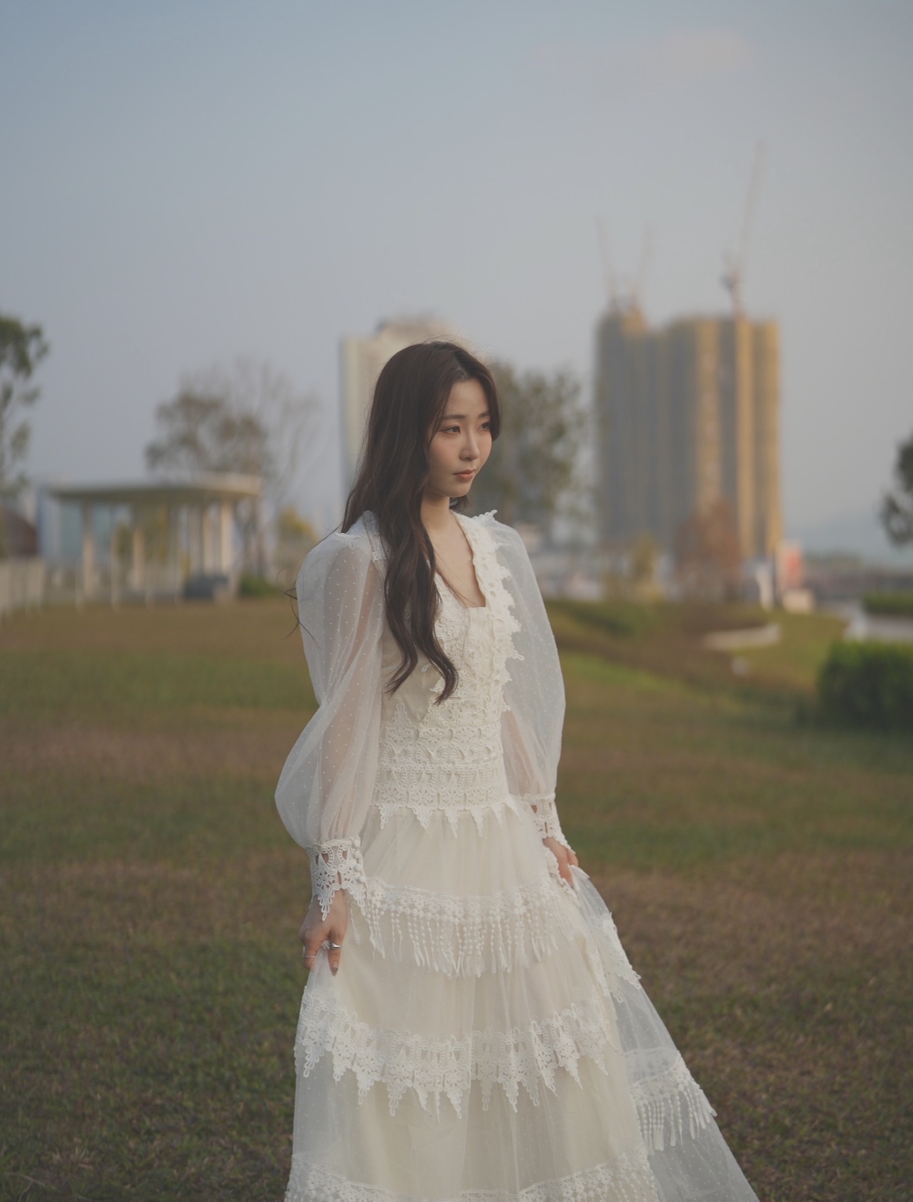 哥德風蕾絲連衣裙