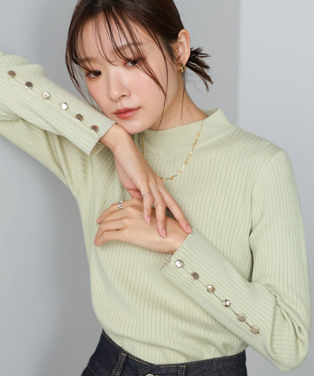 <JP> Blossom Button Ribbed Knit Top * 6色入 <預購>