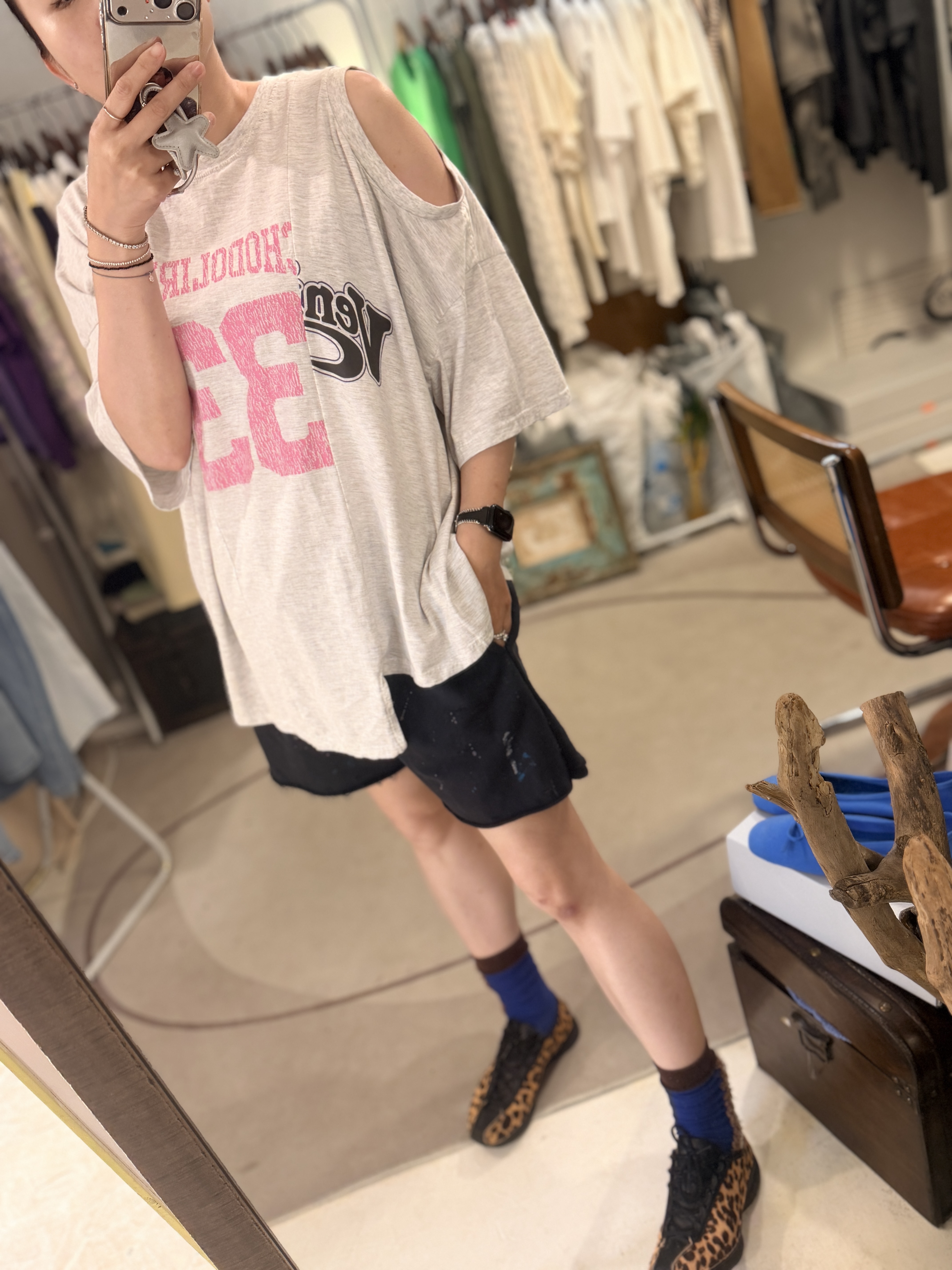 33 printed loose tee