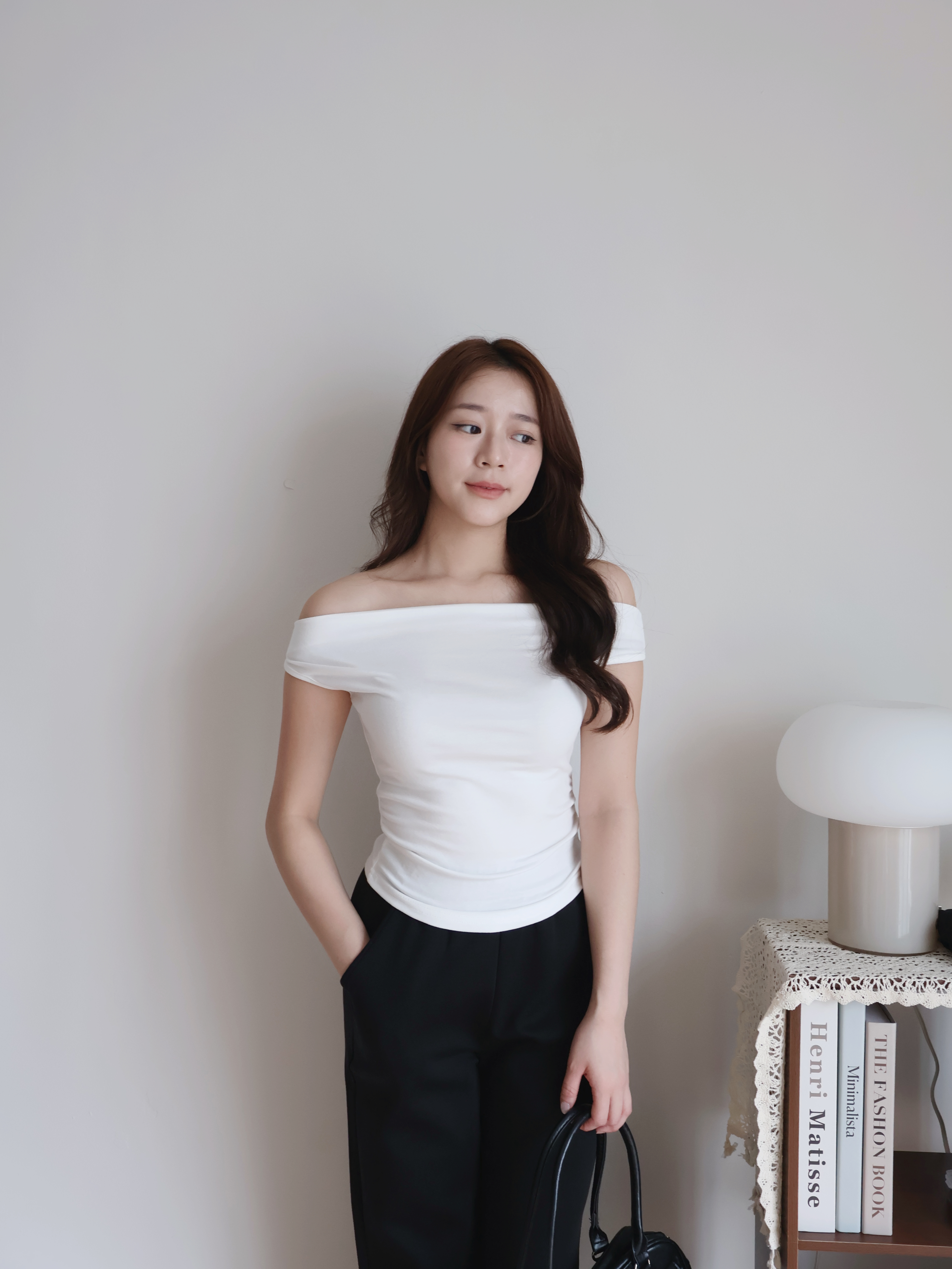 Rosie Cropped Top | White