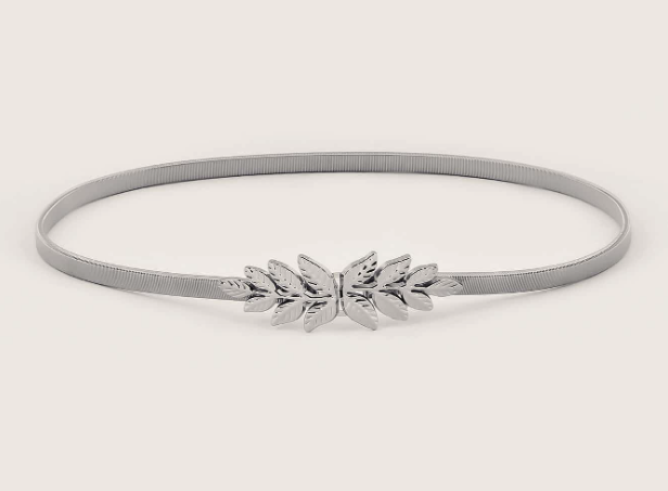 Elegant Style Metal Buckle Skinny Belt 