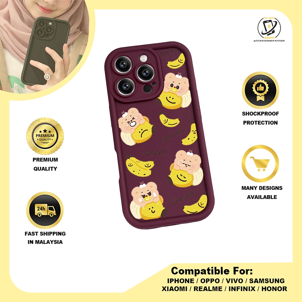 TPU DESIGN CASE PHONE FOR OPPO - DESIGN BANANA