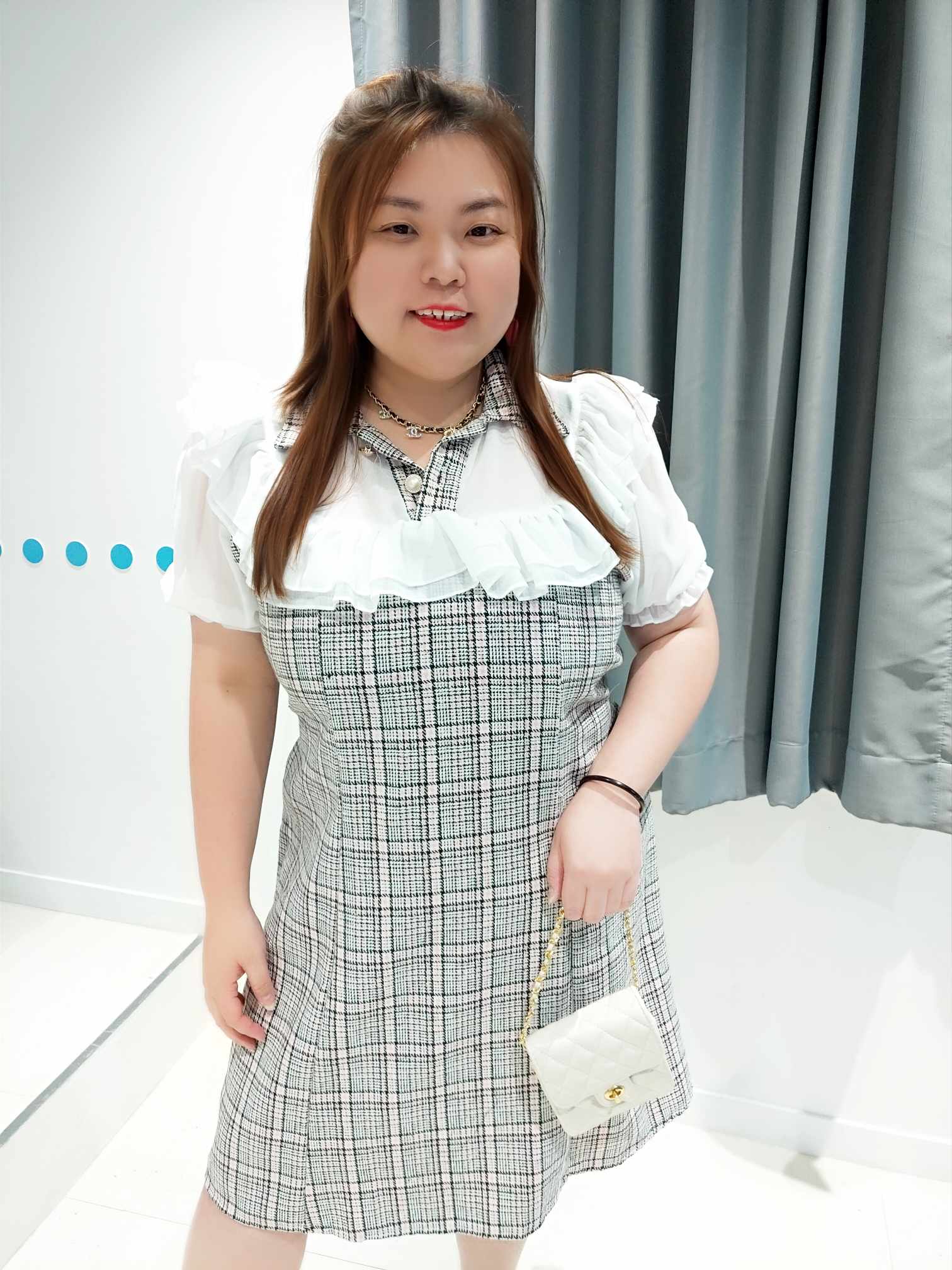 DSE16 层叠领设计小香风洋装