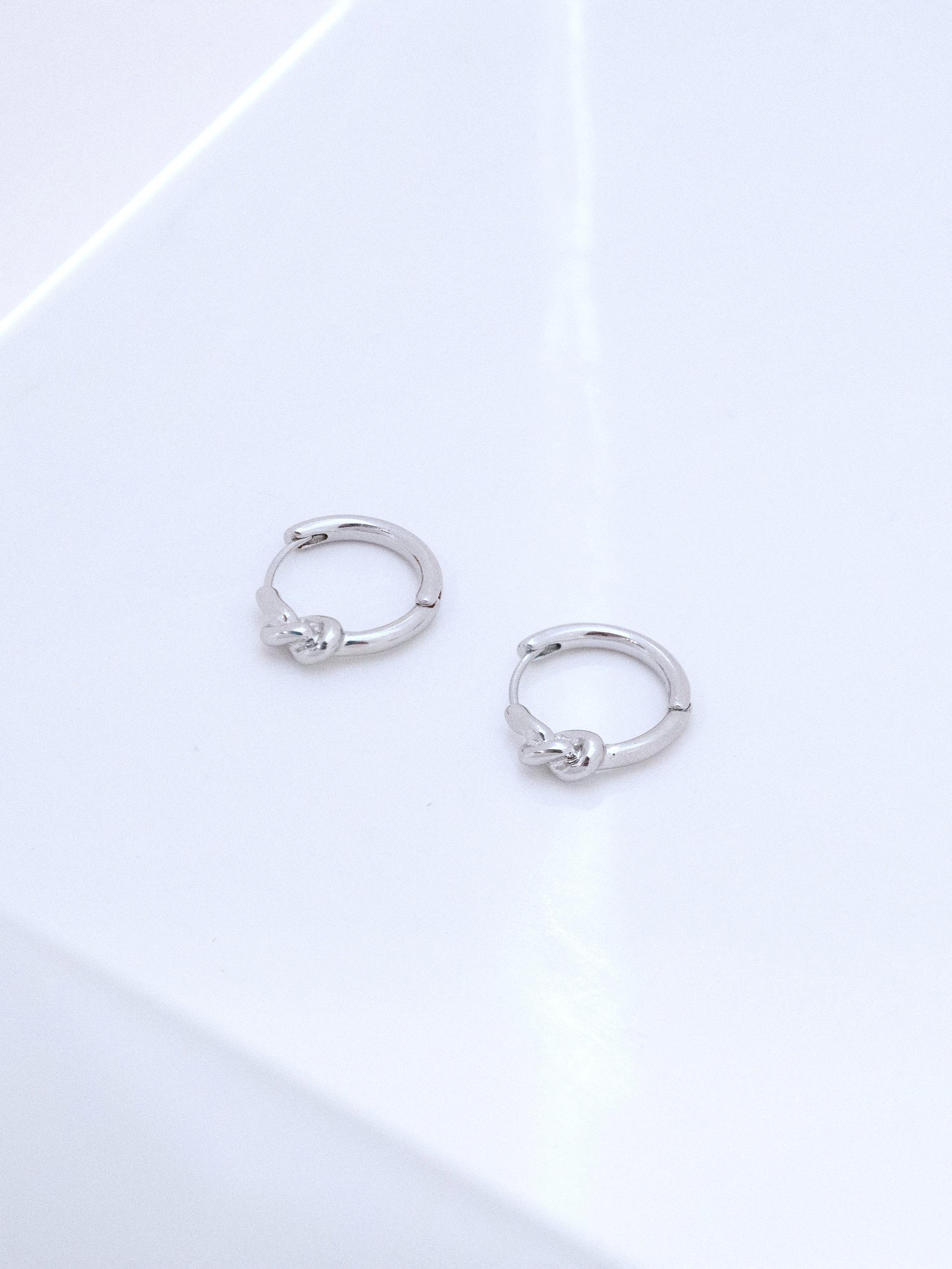 Knot Hoop Earrings