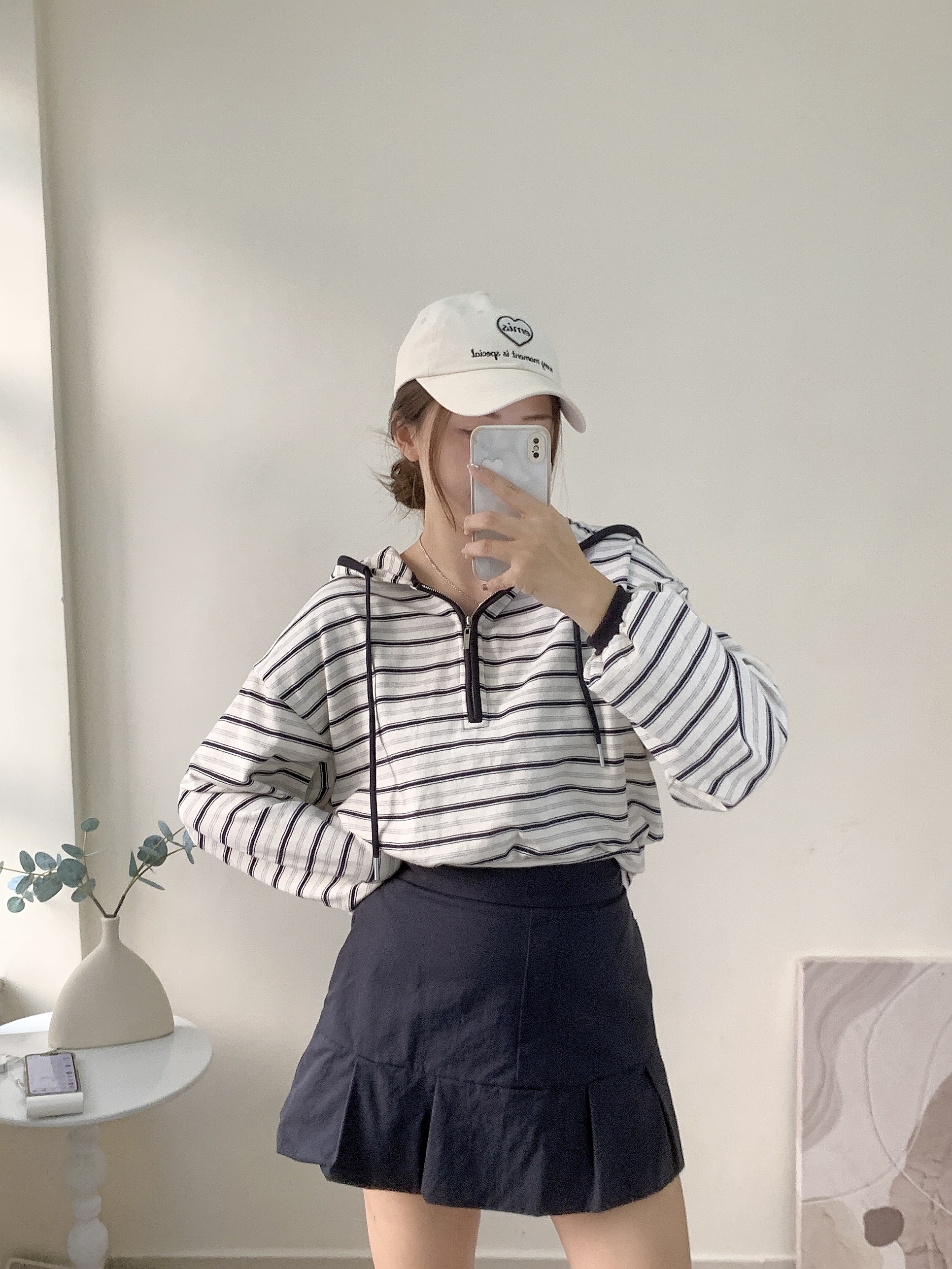 現貨》 KR 橫間棉料top - 深藍間