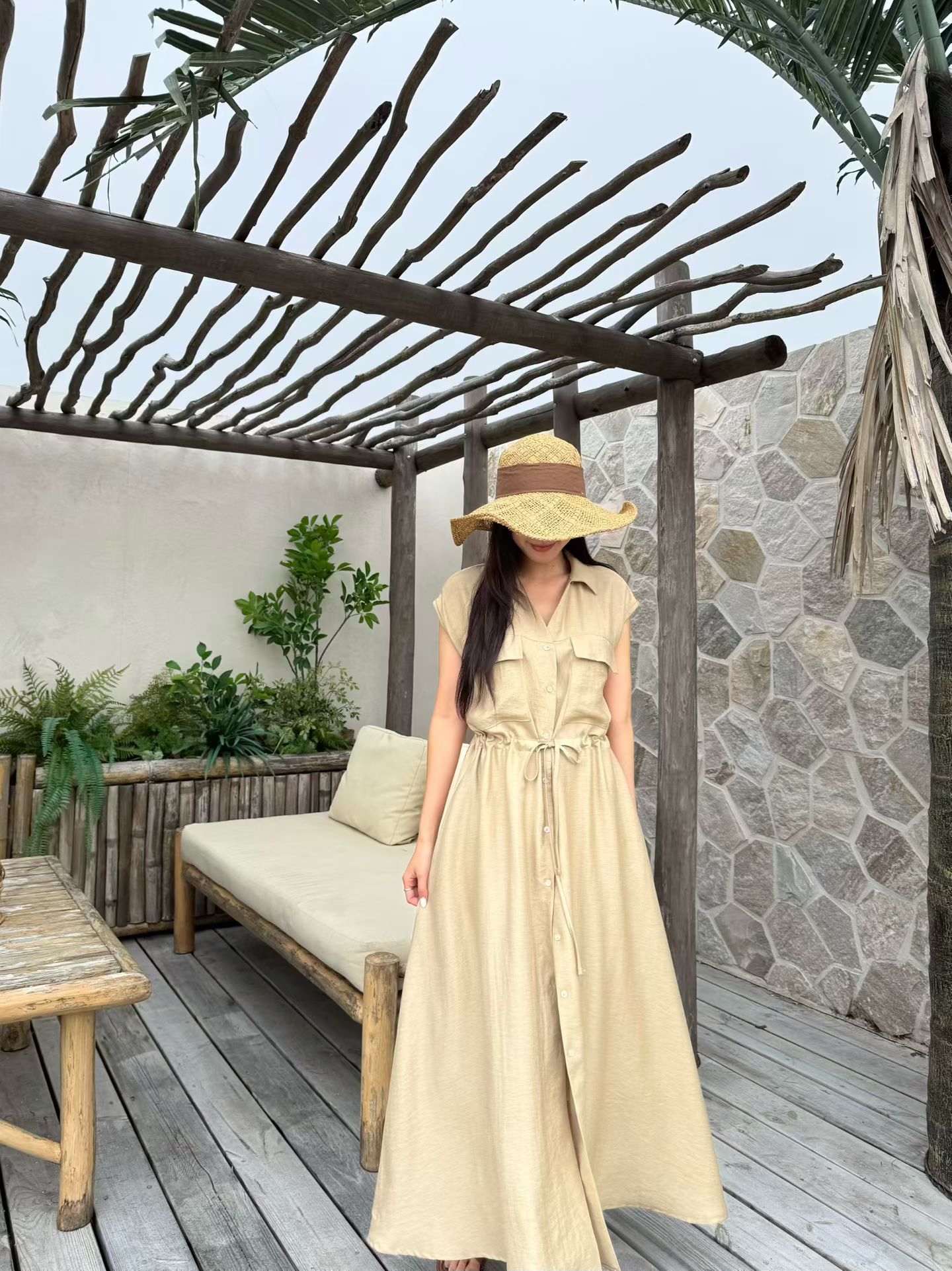 M12 束腰開叉連身裙