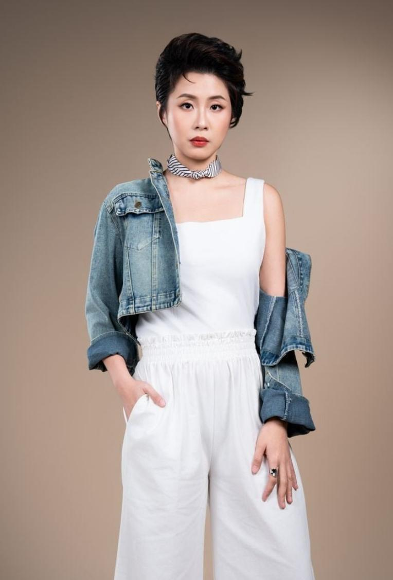 Mandarin Collar Denim Jacket