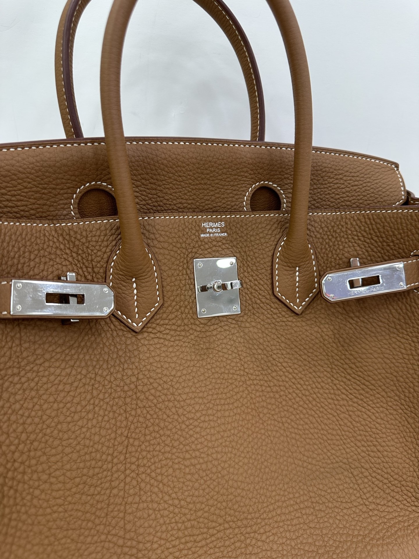 Pre-owned Hermes Birkin / stamp square Q