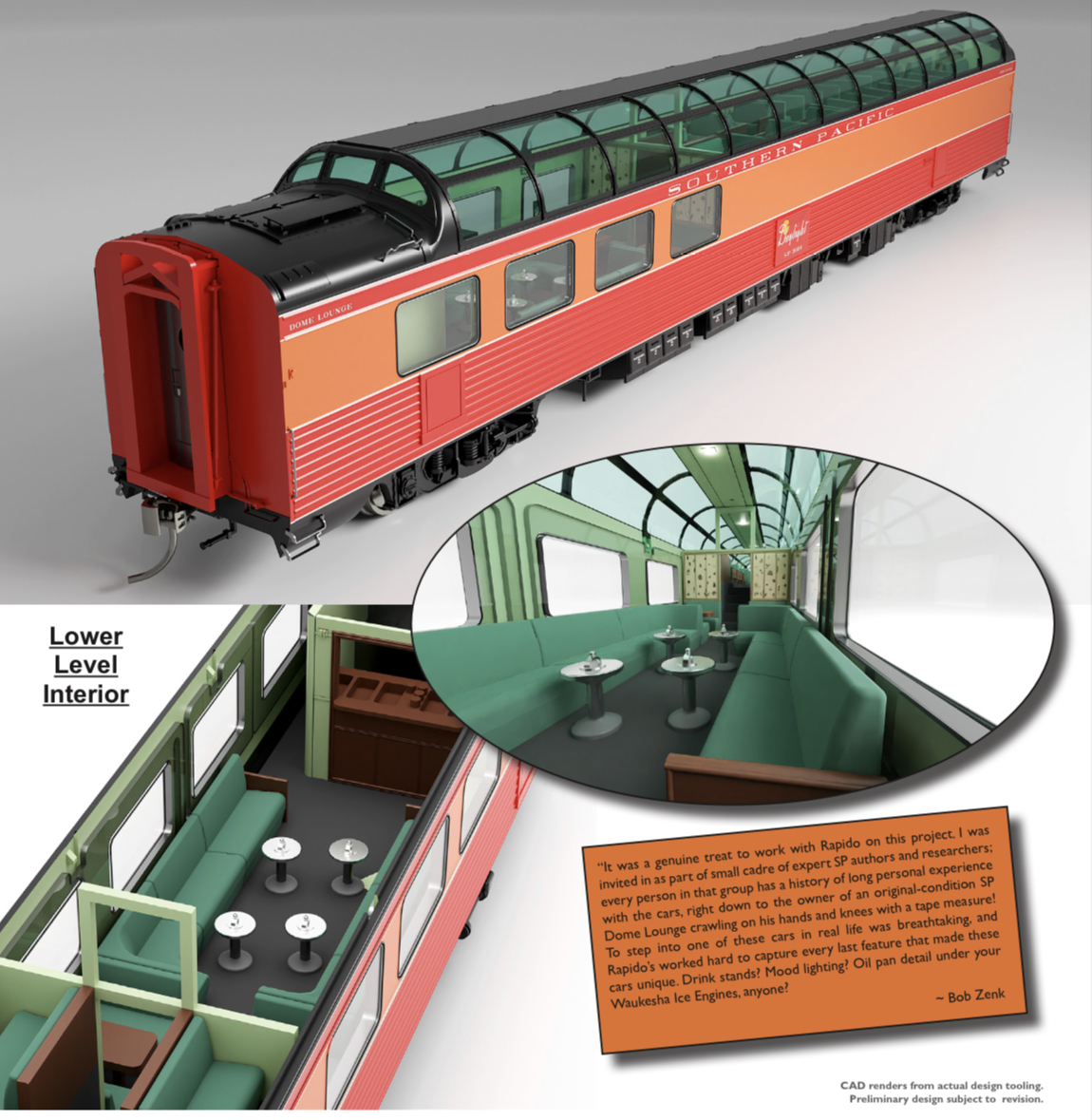 Rapido’s Daylight Dome Lounge HO with lights 