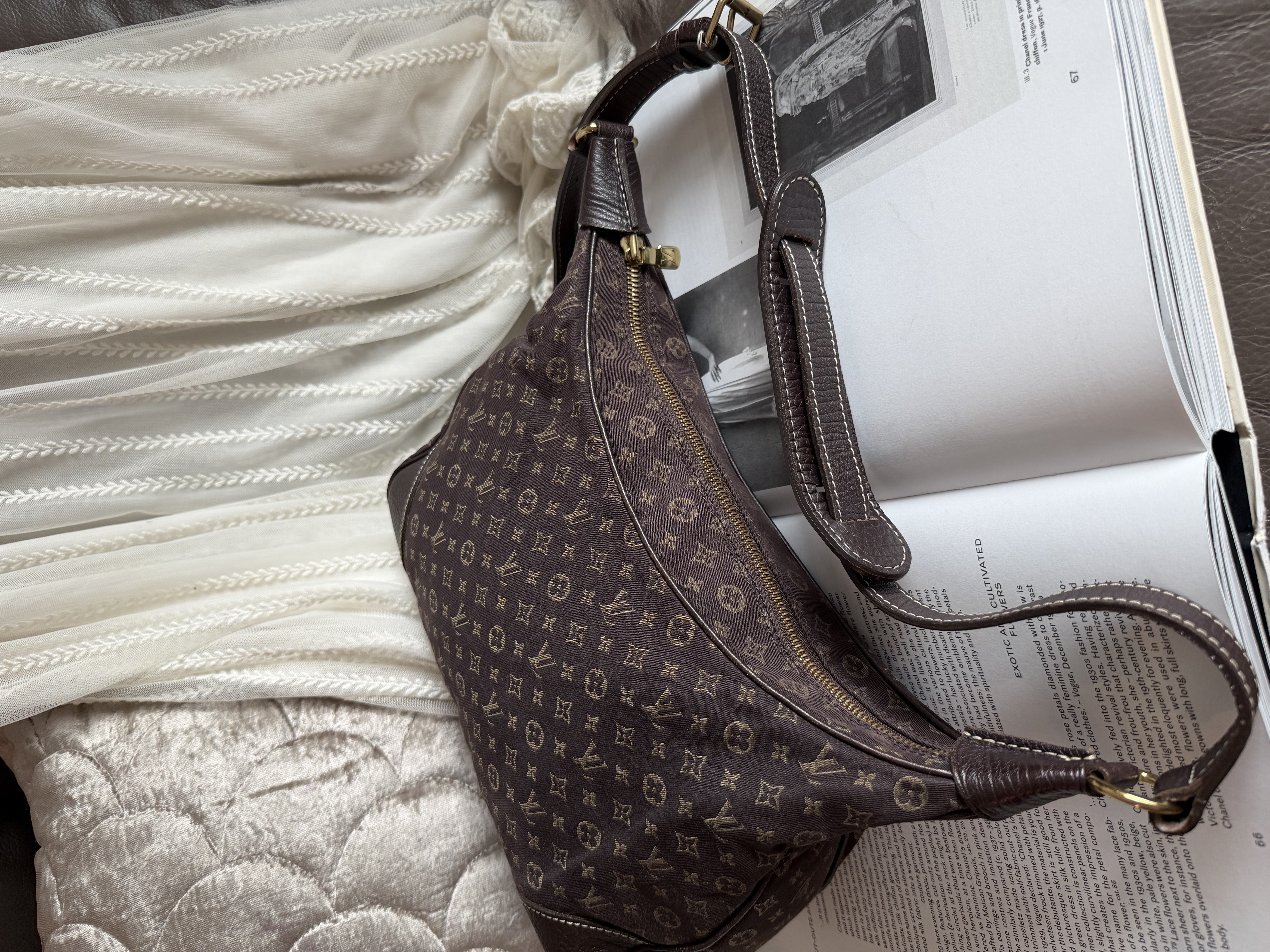 LOUIS VUITTON Monogram Mini Lin Boulogne bag