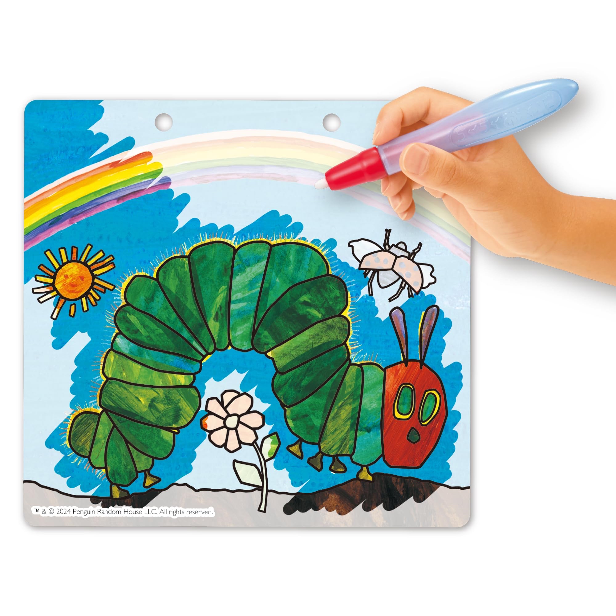 🇯🇵預訂 日本直送🇯🇵好餓的毛毛蟲水筆著色本 - 可重複使用！1.5Y+