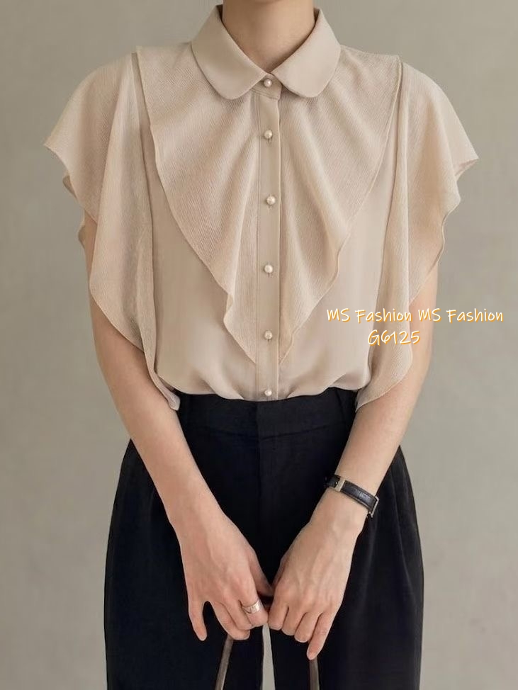 G6125 韓國🇰🇷靚料ruffle top