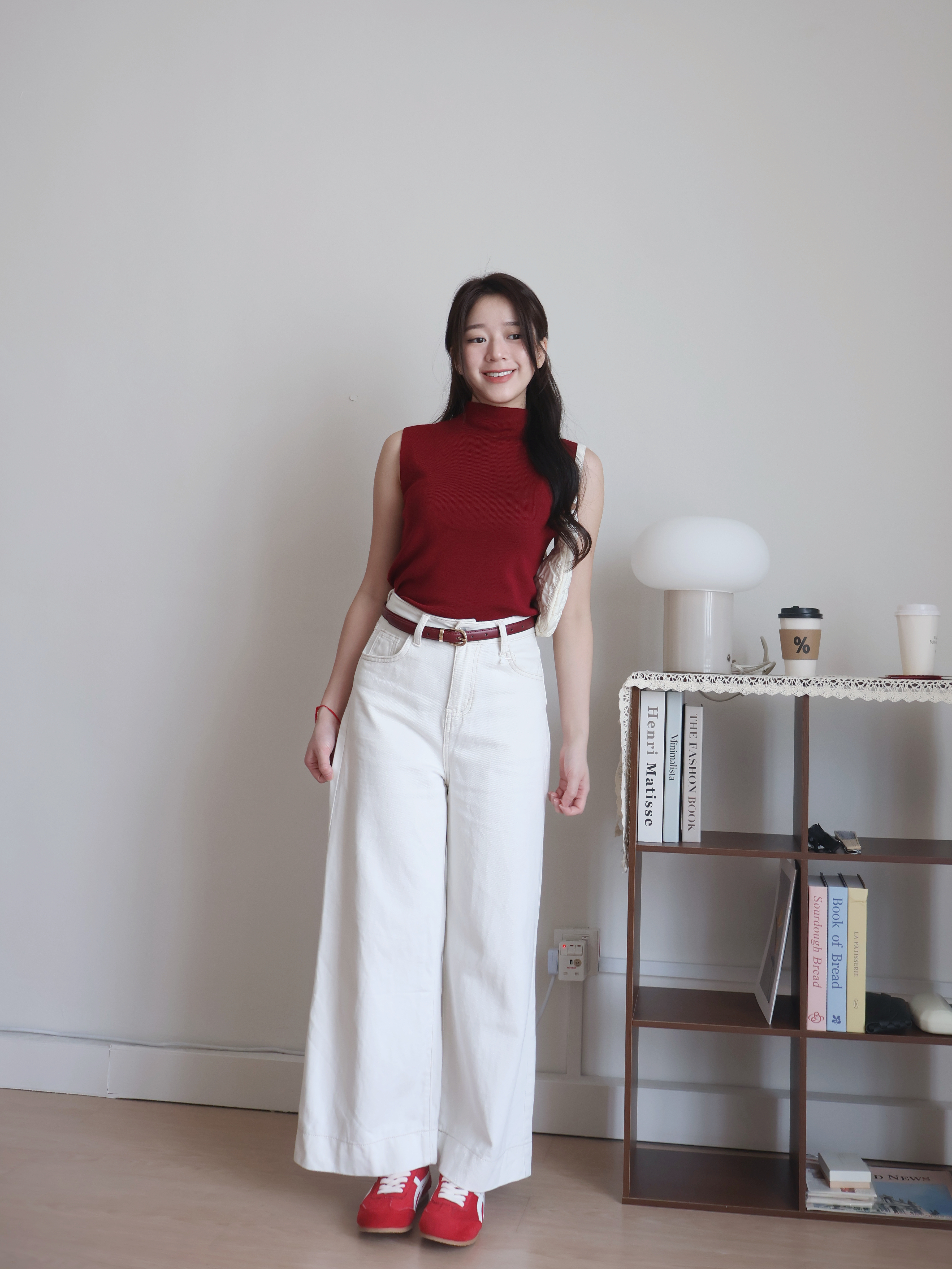 Asher Knitted Top | Red