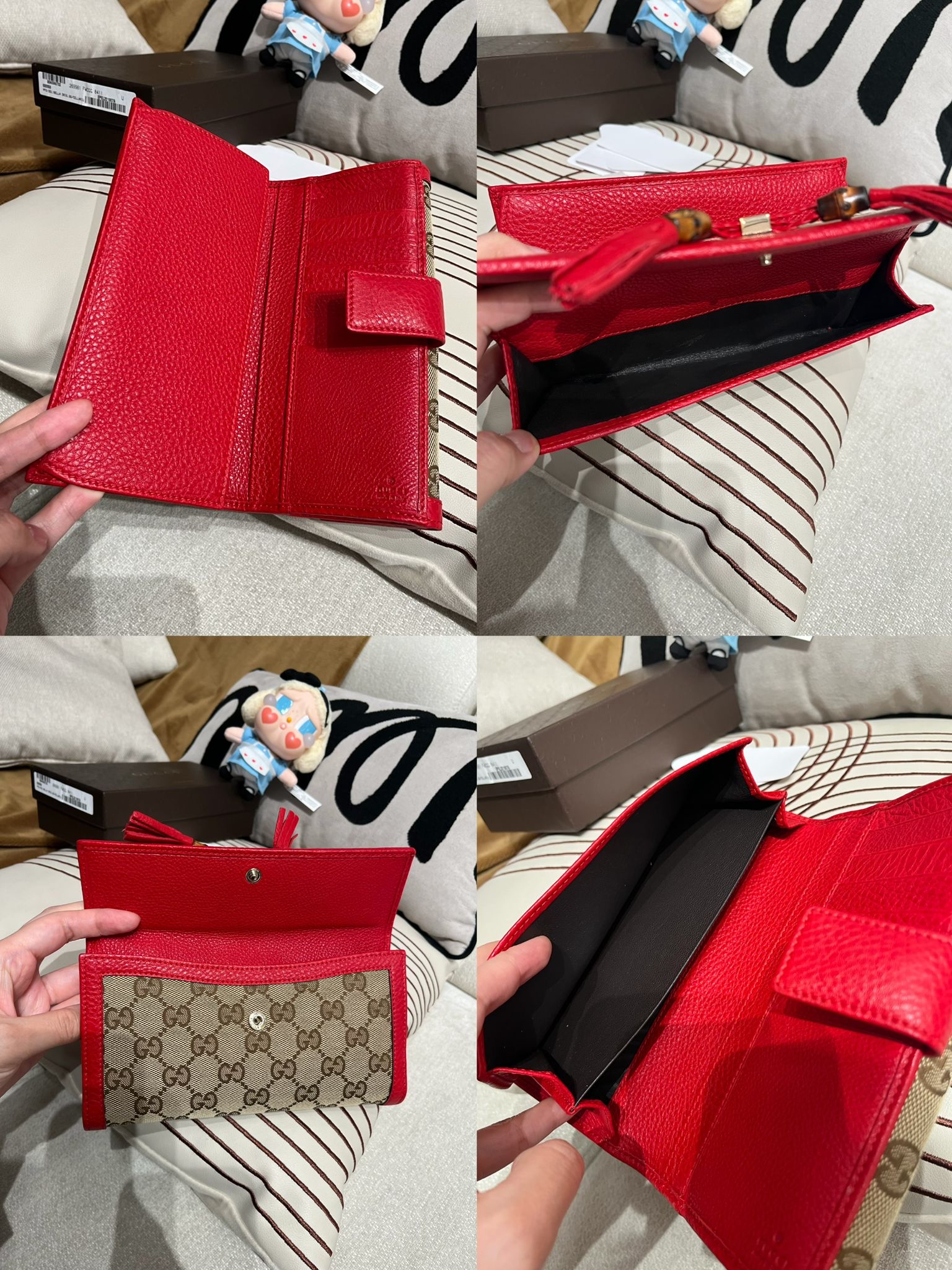 Gucci Long Wallet 100%Authentic, 98%New ✅Booklet✅Box