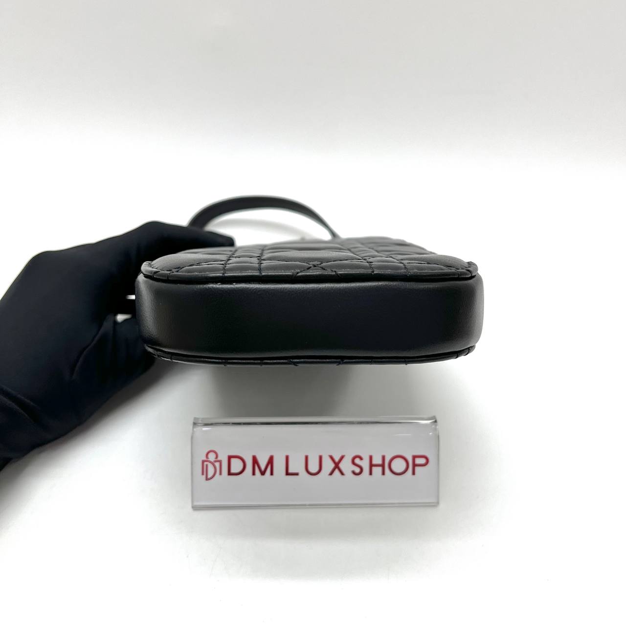 Dior Cannage Black Phone Holder