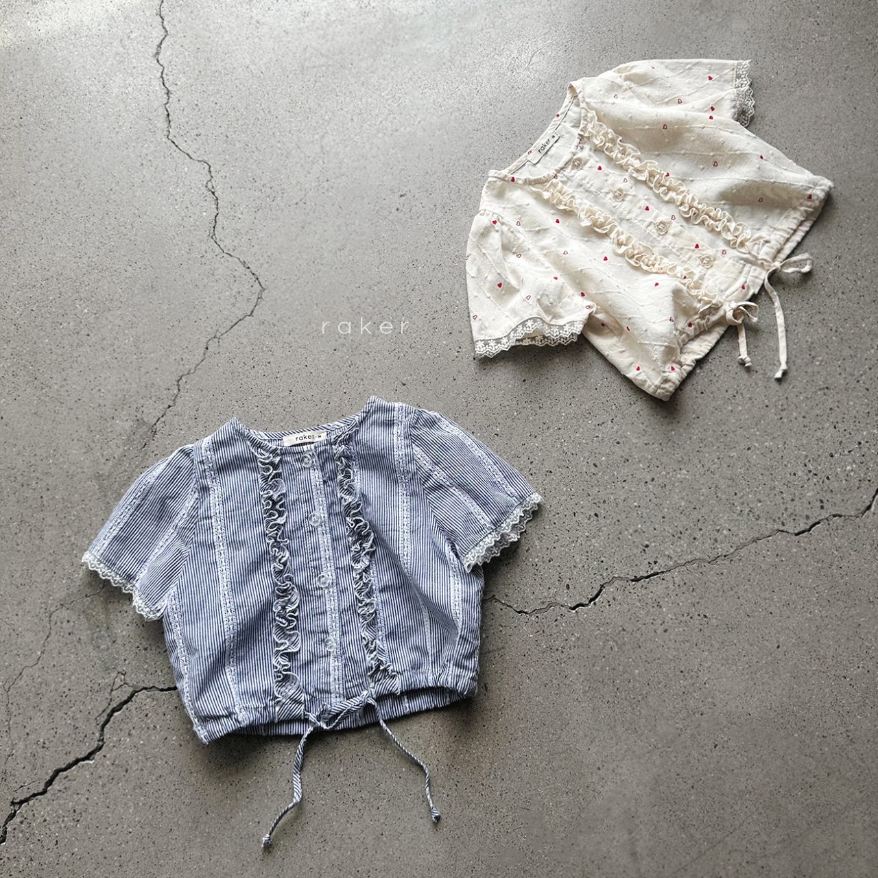 Raker | Frill blouse(Ivory L105-115)