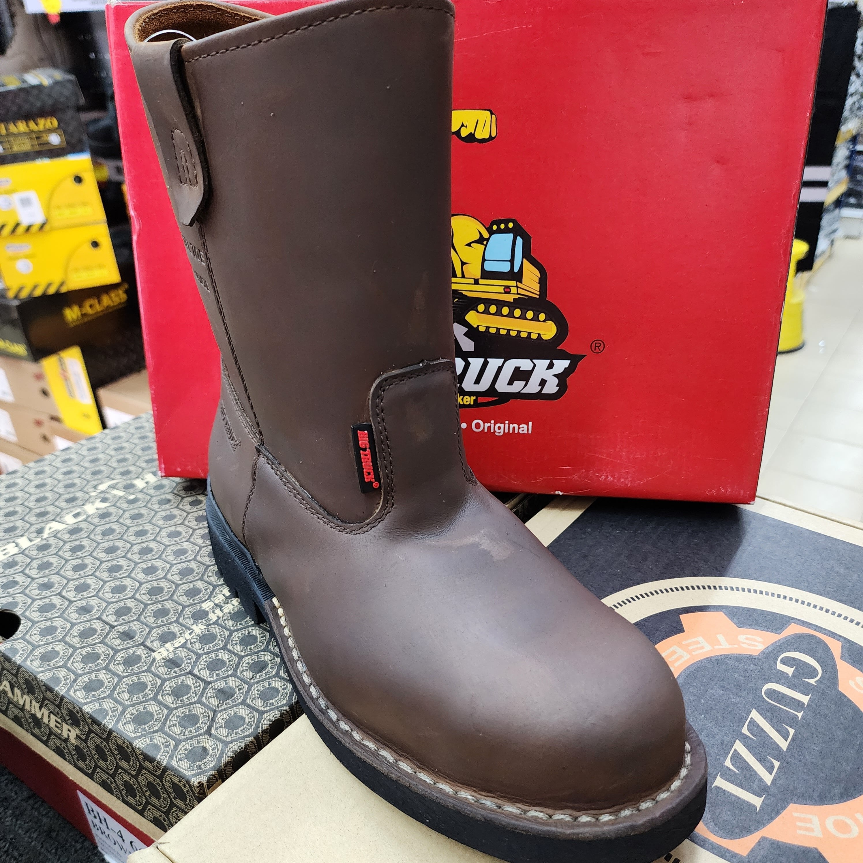 Kasut Big Truck Men's Safety Boots Pull On  SS 8018 