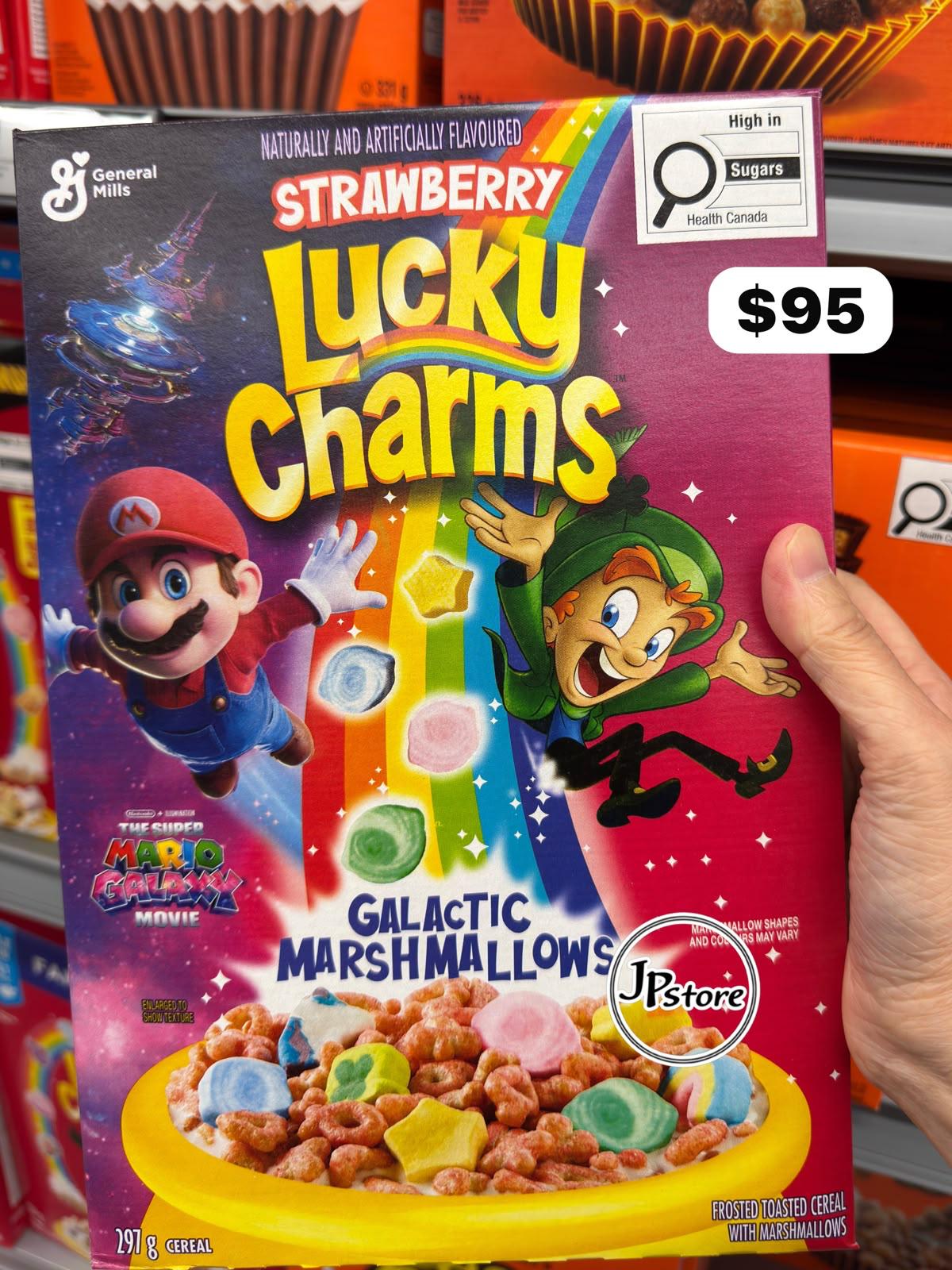 🇨🇦 Strawberry Lucky Charms Galactic Marshmallows 士多啤梨味銀河棉花糖 297g