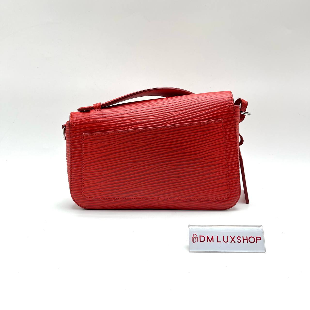 LV Red Epi Monceau Distorted Bag