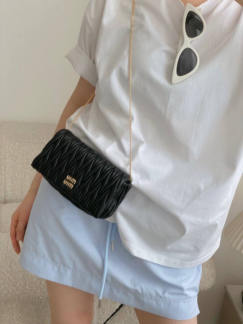 Elegant Quilted Chain Bag