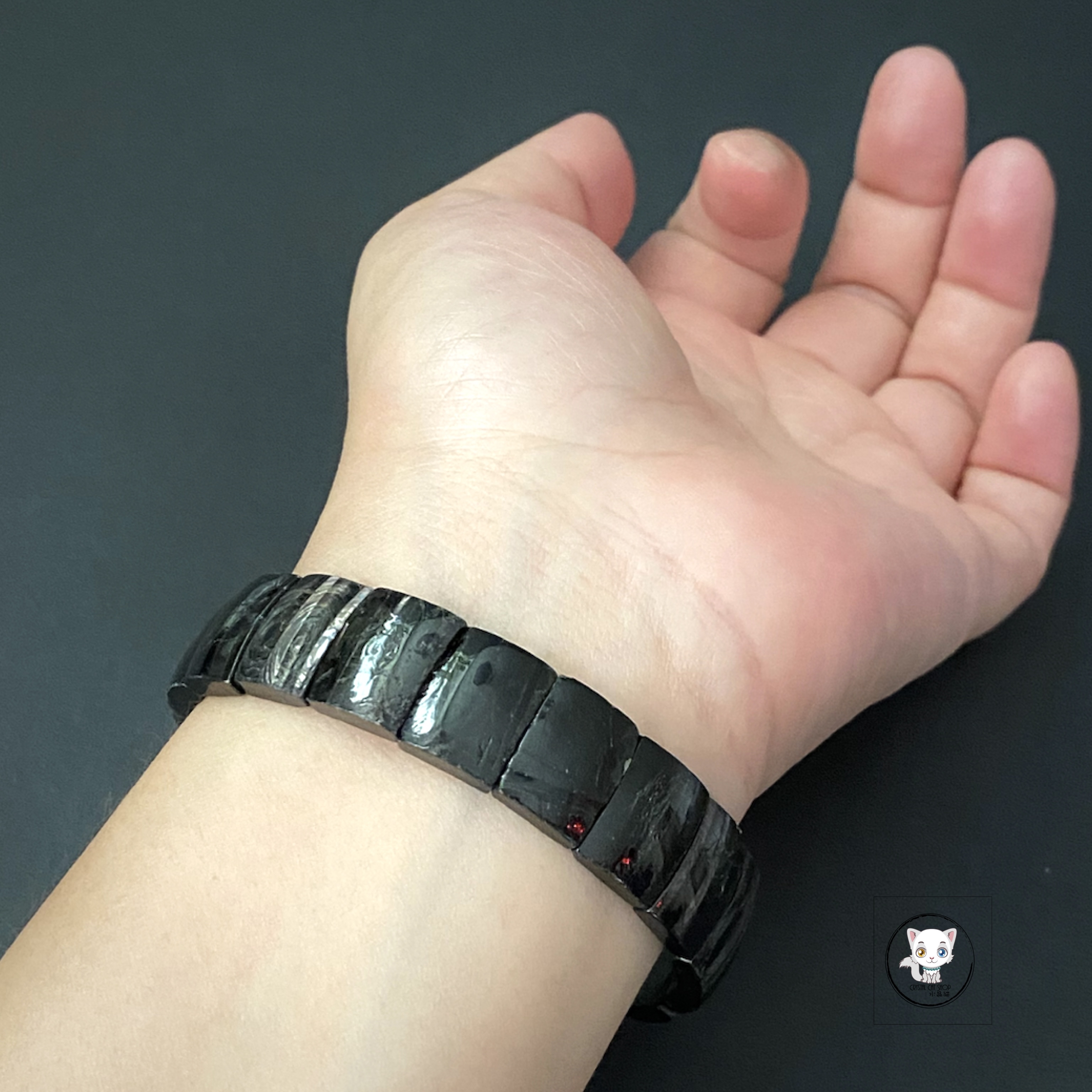 天然金運石手排 14mm