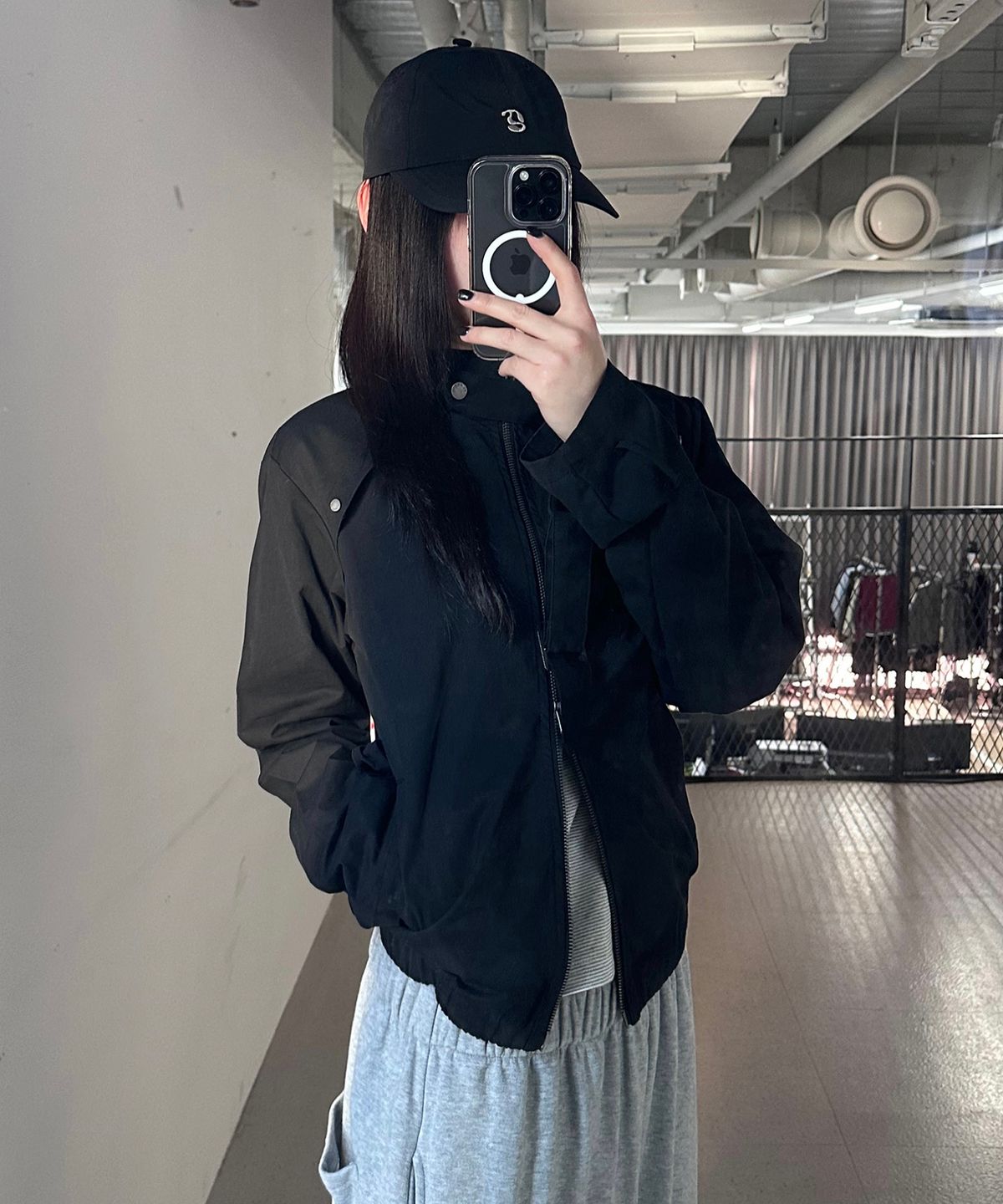 🇰🇷訂購｜ PLACE STUDIO｜High-neck blouson zip-up jacket 