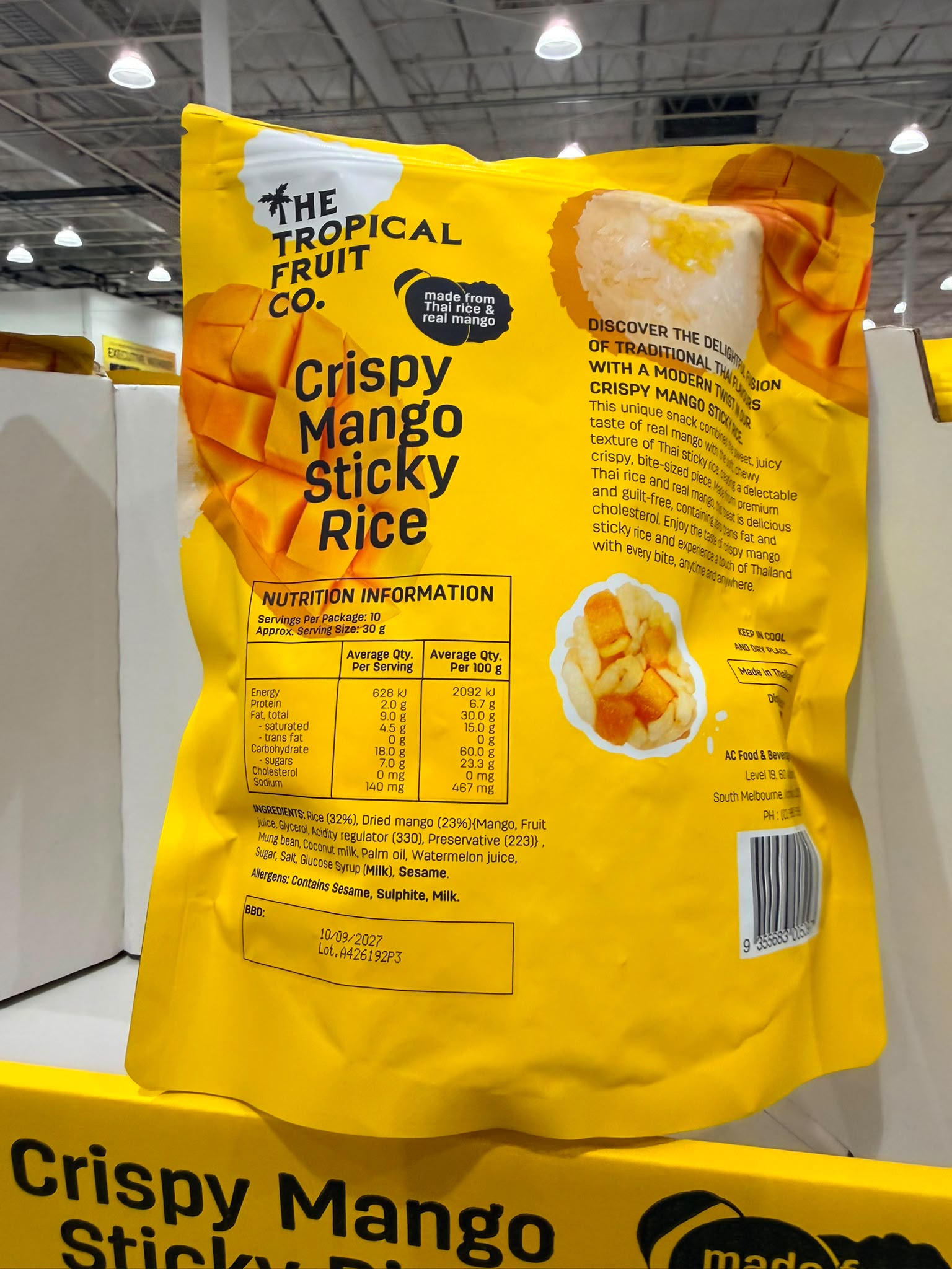 澳洲Costco │ Crispy Mango Sticky Rice 300g