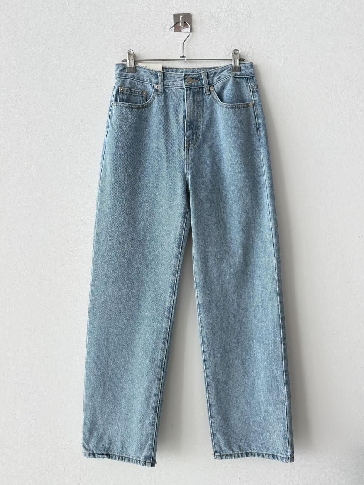 【春夏必備】微寛直腳舒適牛仔褲