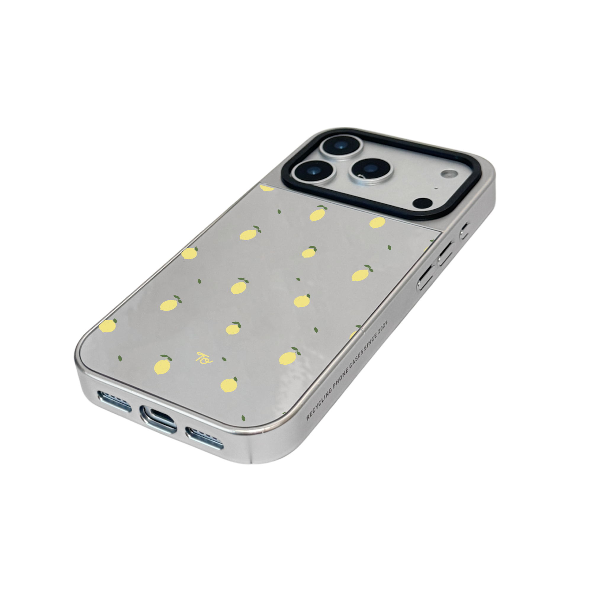 【The Summer Lemonade】銀框鏡面MagSafe iPhone Case