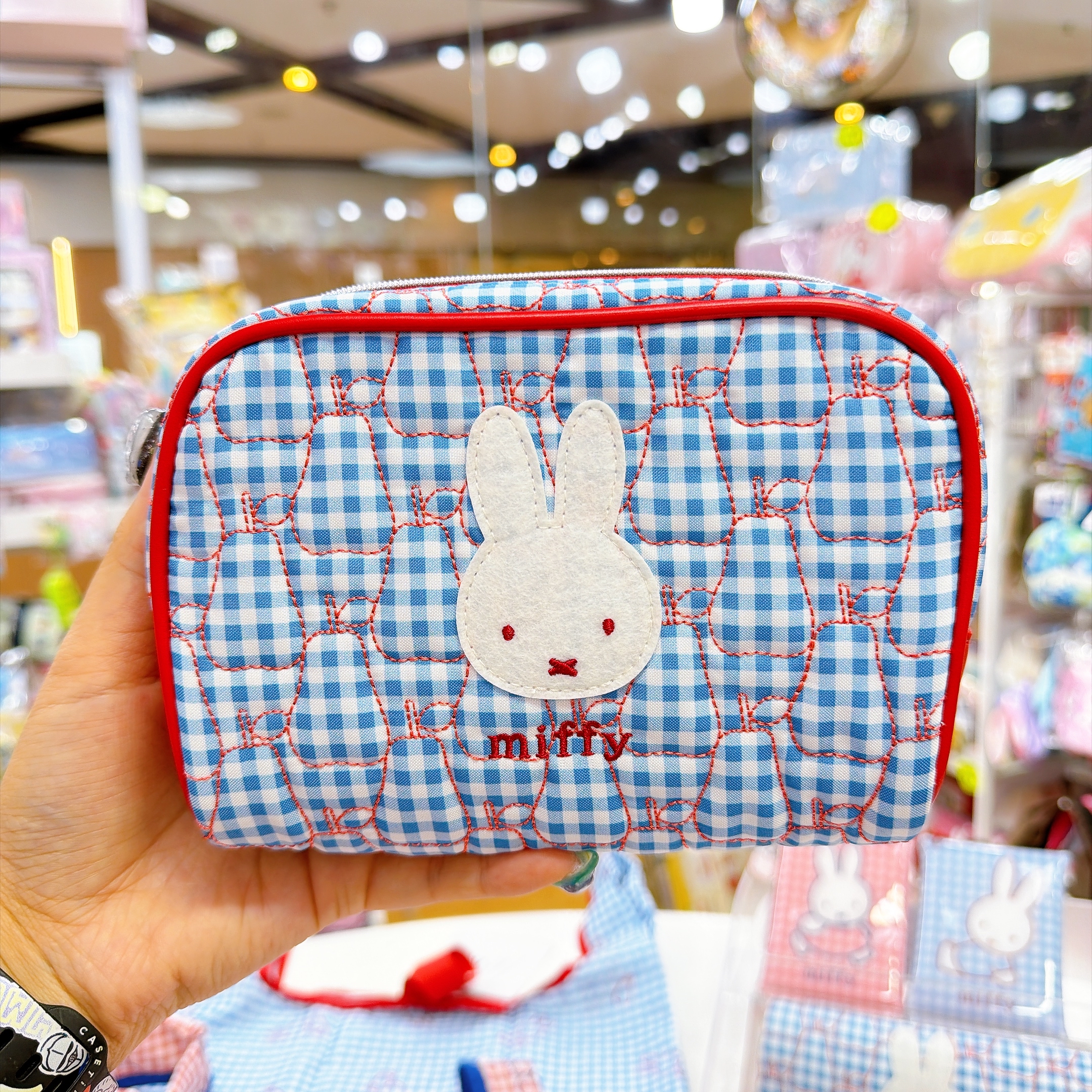 日本直送新款Miffy格仔系列多款產品手挽袋環保袋眼鏡盒散子包公仔掛飾