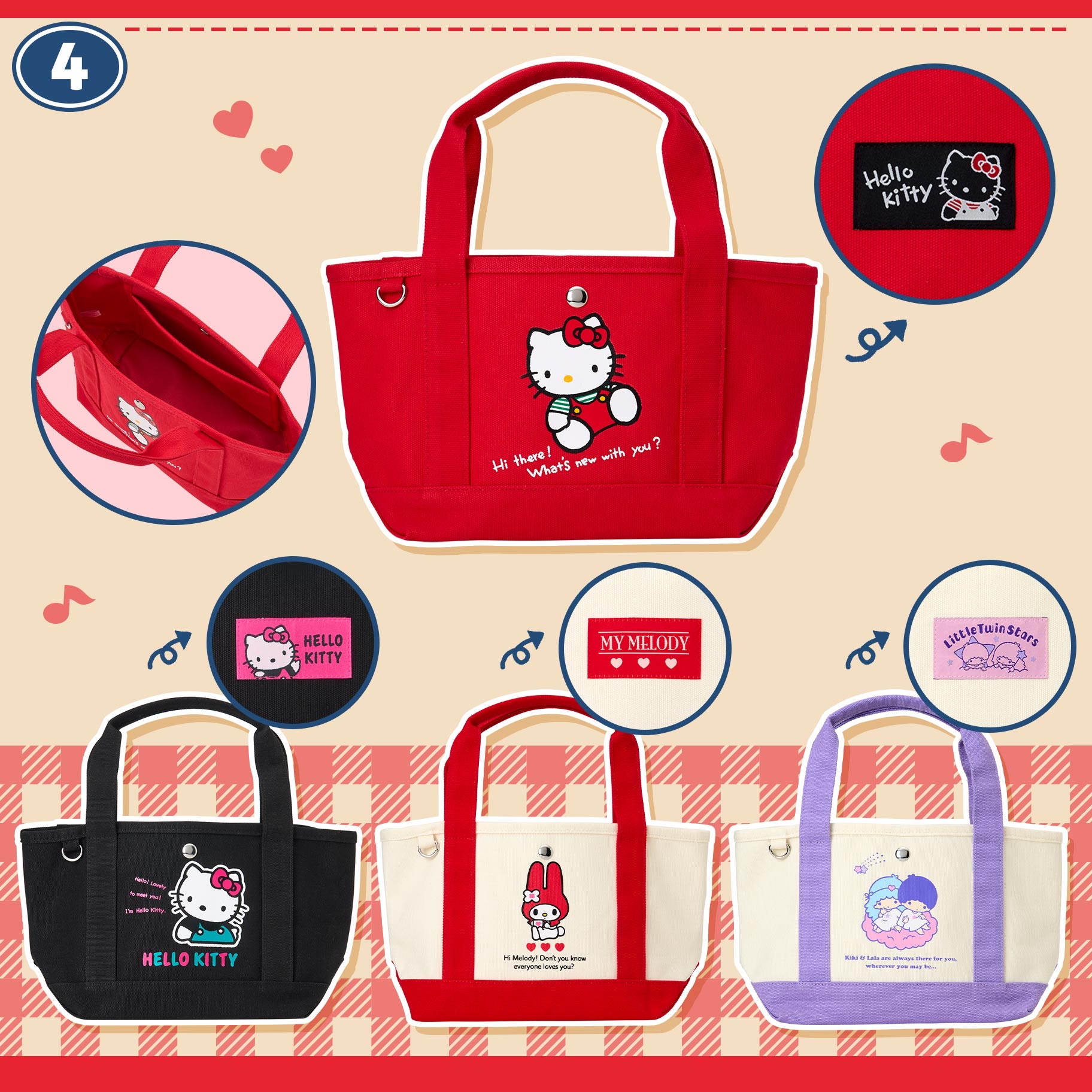 日本預訂📍日本Sanrio Forever懷舊圖案系列 - 公仔吊飾/短袖Tee/手提袋/吊飾 27/5日本開售