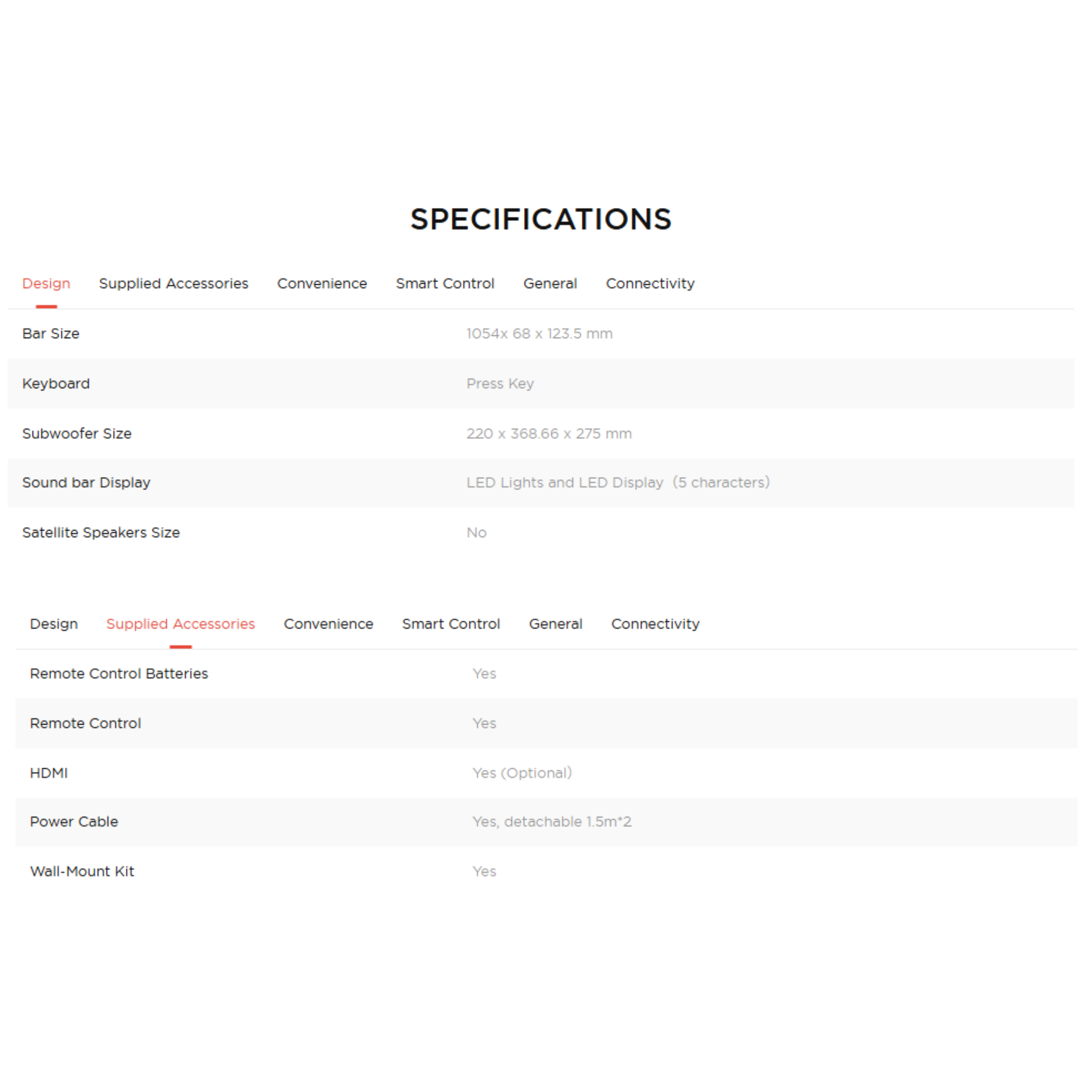 TCL Q65H 5.1Ch Home Theater Soundbar System (Q65H)