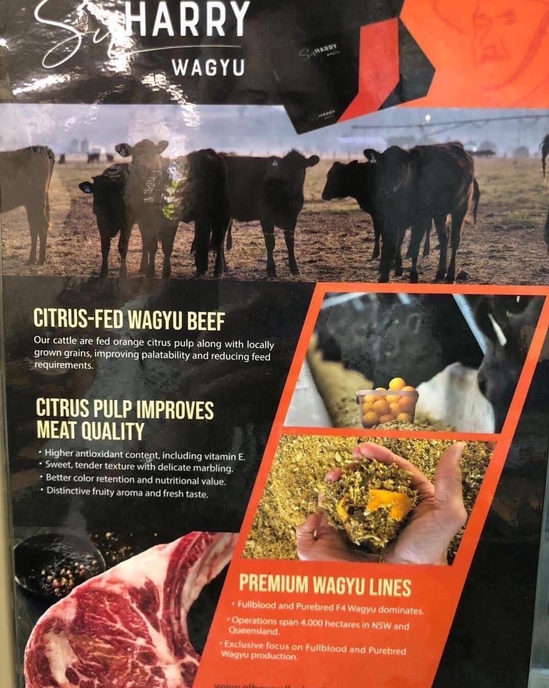 澳洲Sir Harry 甜橙和牛 Sir Harry Orange-Fed Australian Wagyu 牛頸脊 Chuck Tail Flat M4-5  1.13kg/件