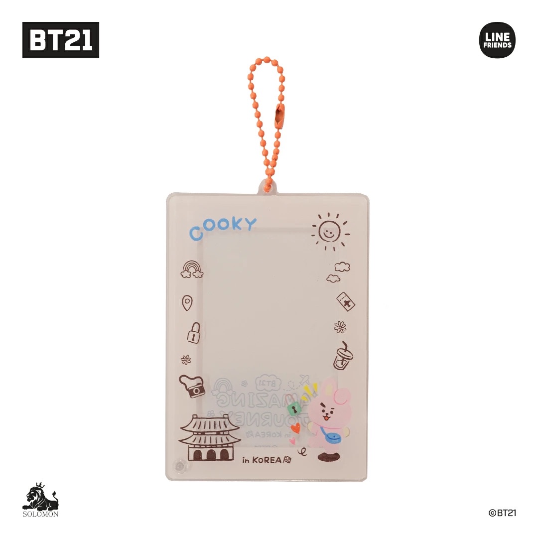 📦訂購 日本限定 Line Friends BT21 ACRYLIC PHOTO CARD HOLDER 照片鎖匙扣