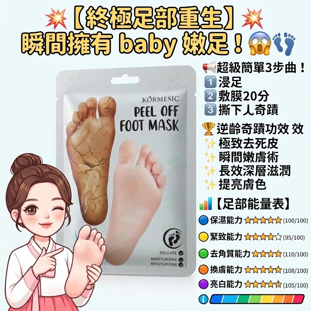 KORMESIC 撕拉足膜