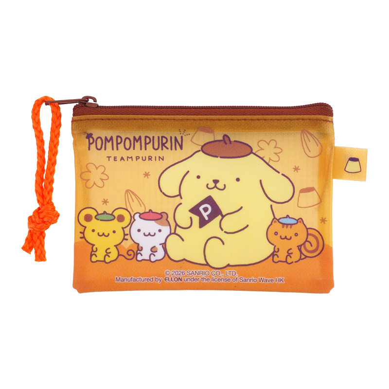 Pompompurin PVC Mesh Bag (Mini Size - Glitter) 閃紗網底文件袋 (迷你)