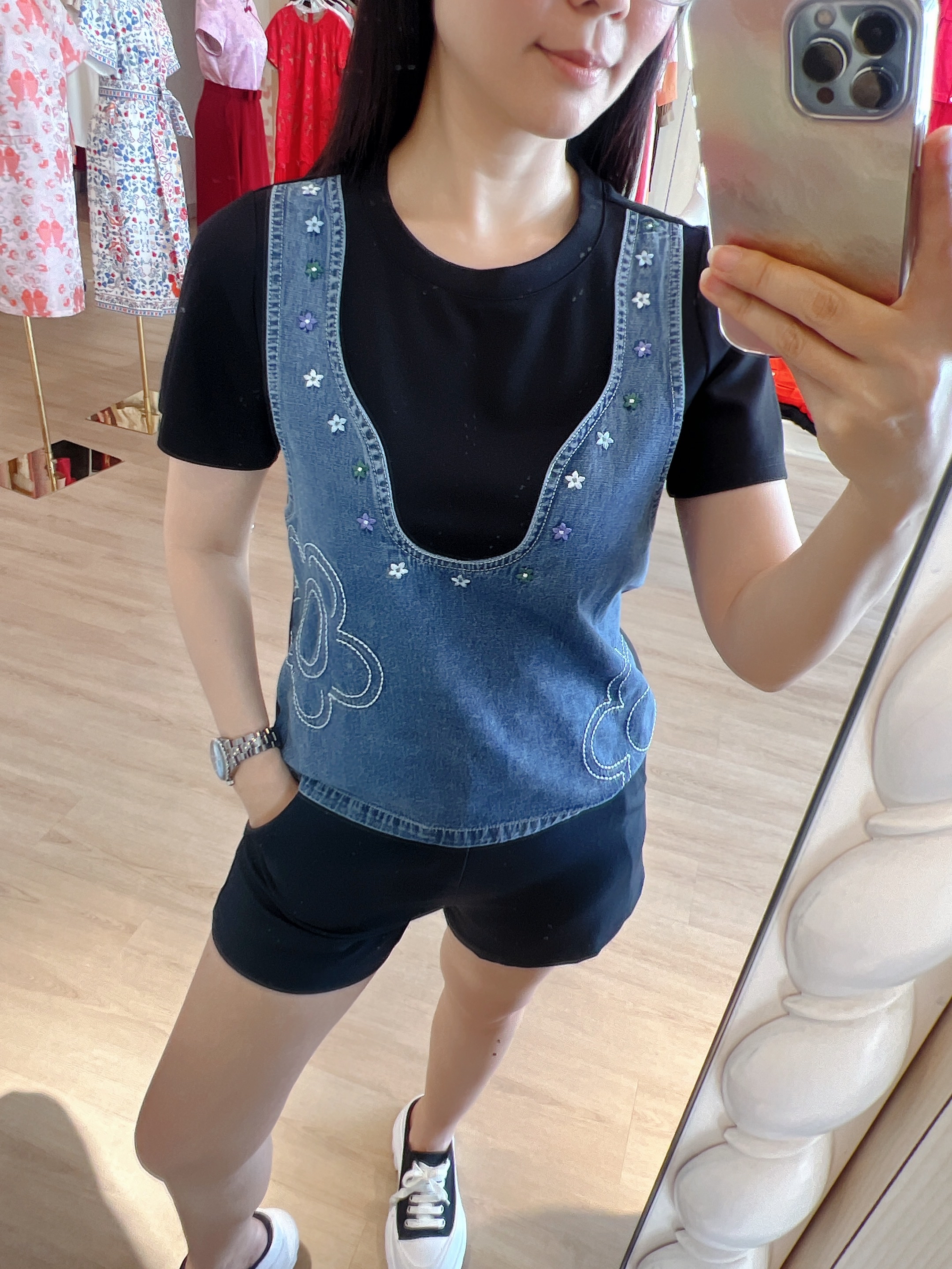 Denim Cute Top