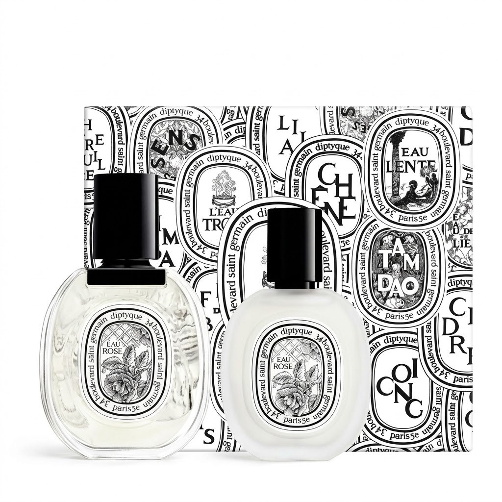 Diptyque 玫瑰淡香水 50ml + 髮香噴霧 30ml 套裝
