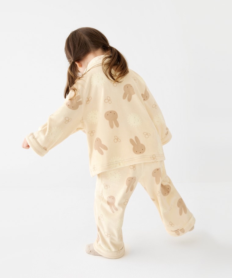 💚代購 台灣直送💚正版授權Miffy兩色人物滿印絲絨長袖家居服上下套裝