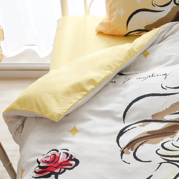 預訂 | 日本 迪士尼貝兒公主 單人床單被袋連枕頭袋(三件裝)